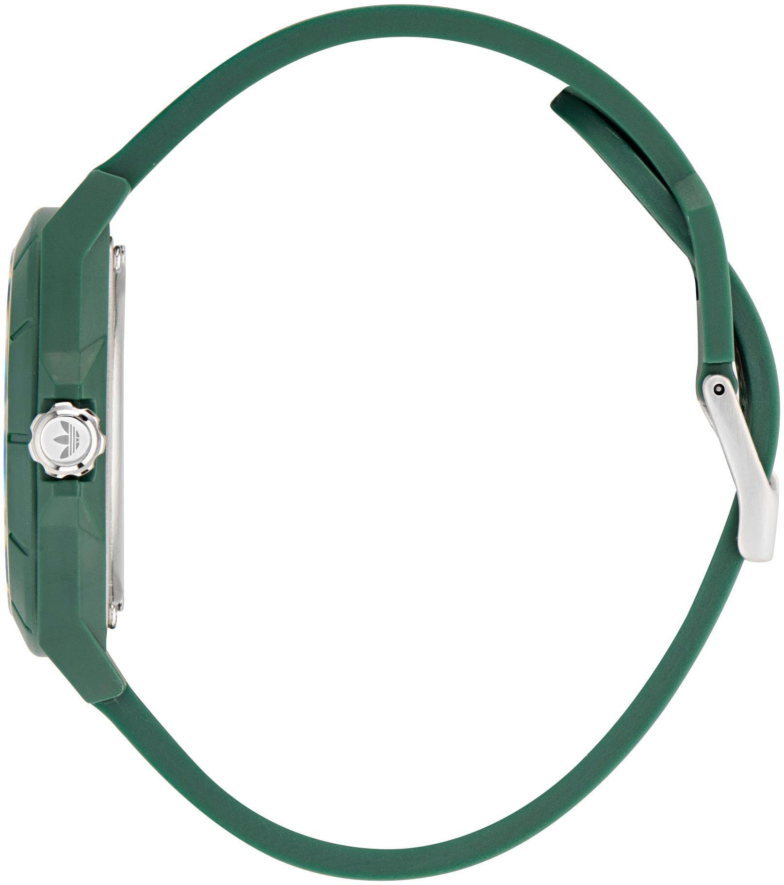 adidas Originals Quarzuhr »PROJECT FOUR«, Armbanduhr, Herrenuhr, Damenuhr,Resinarmband,wasserabweisend bis 5 bar