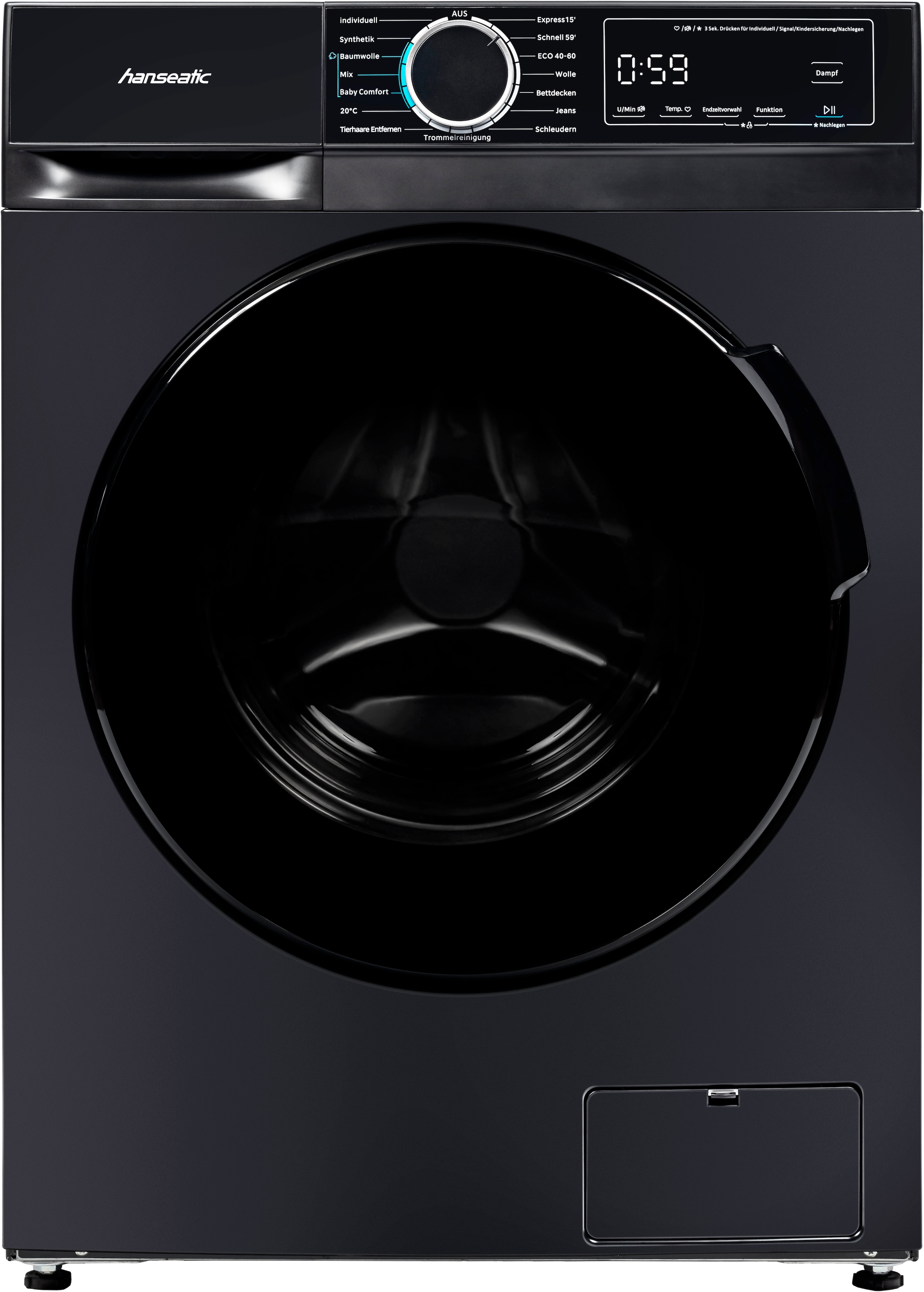 Hanseatic Waschmaschine »HWMA714ABI« 7 kg 1400 U/min Überlaufschutzsystem