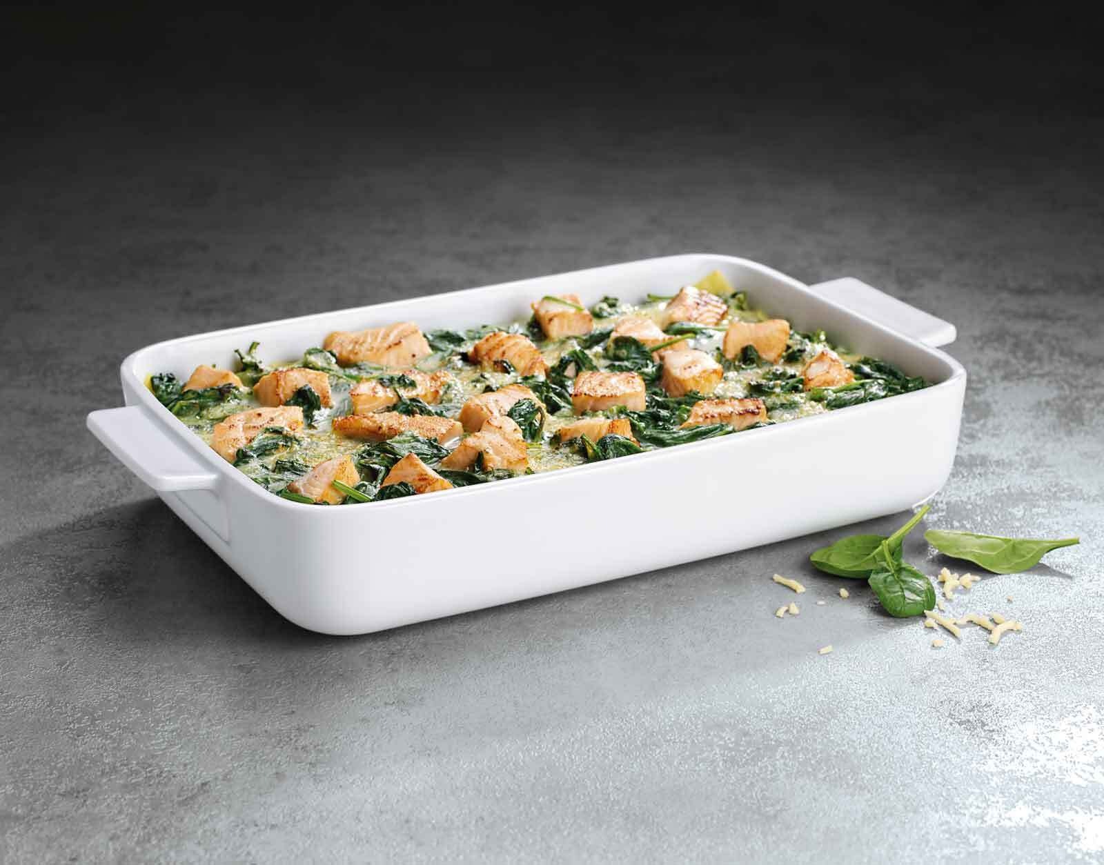 Villeroy & Boch Auflaufform »Auflaufform Clever Cooking 34 x 24 cm weiß«, Porzellan