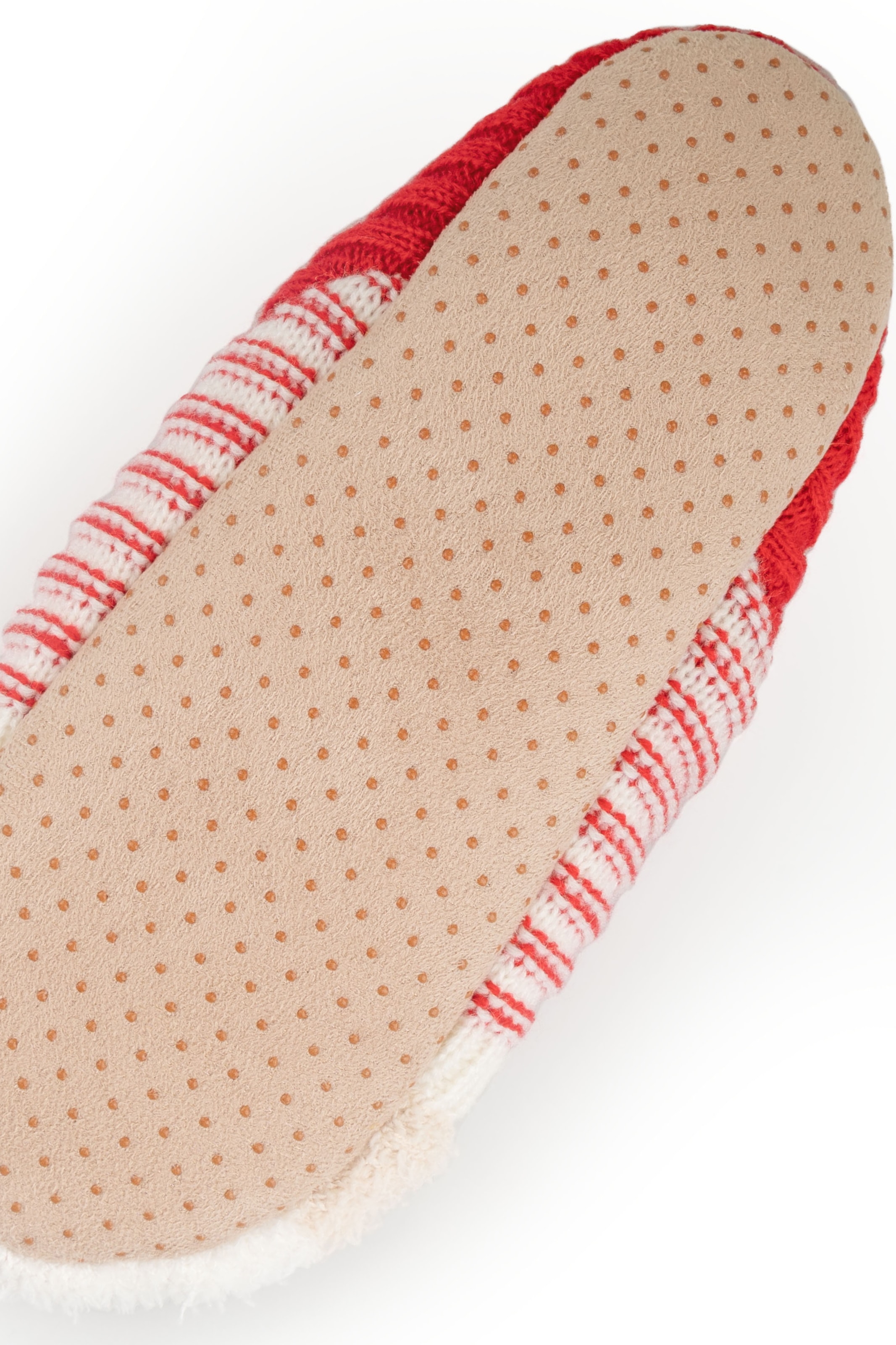 Capelli New York Hausschuh  rutschsicher, Weihnachtsmann-Applikation, warm gefüttert