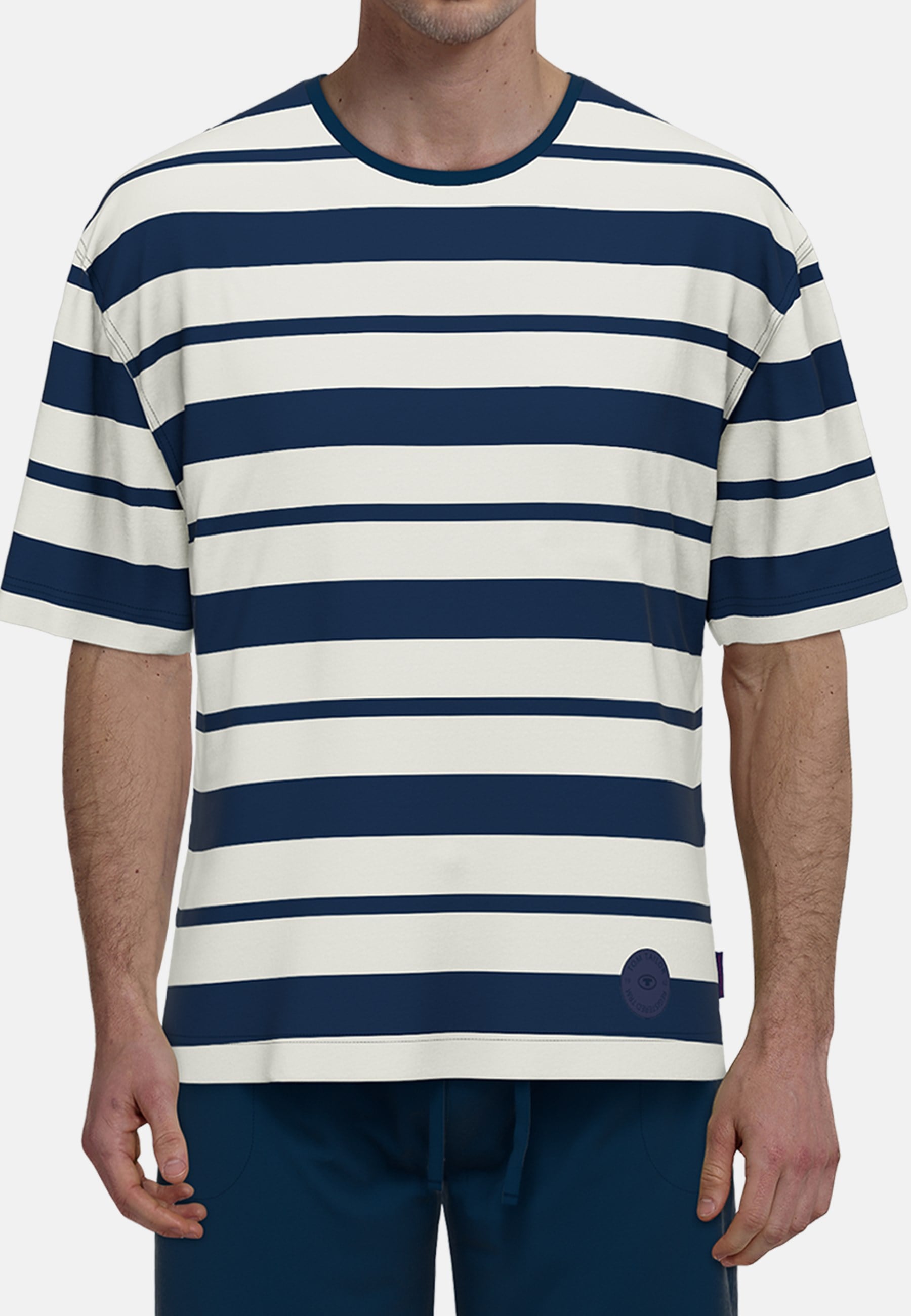TOM TAILOR Shorty »Kilkenny«, (2 tlg.), Gestreift, Rundhalsausschnitt
