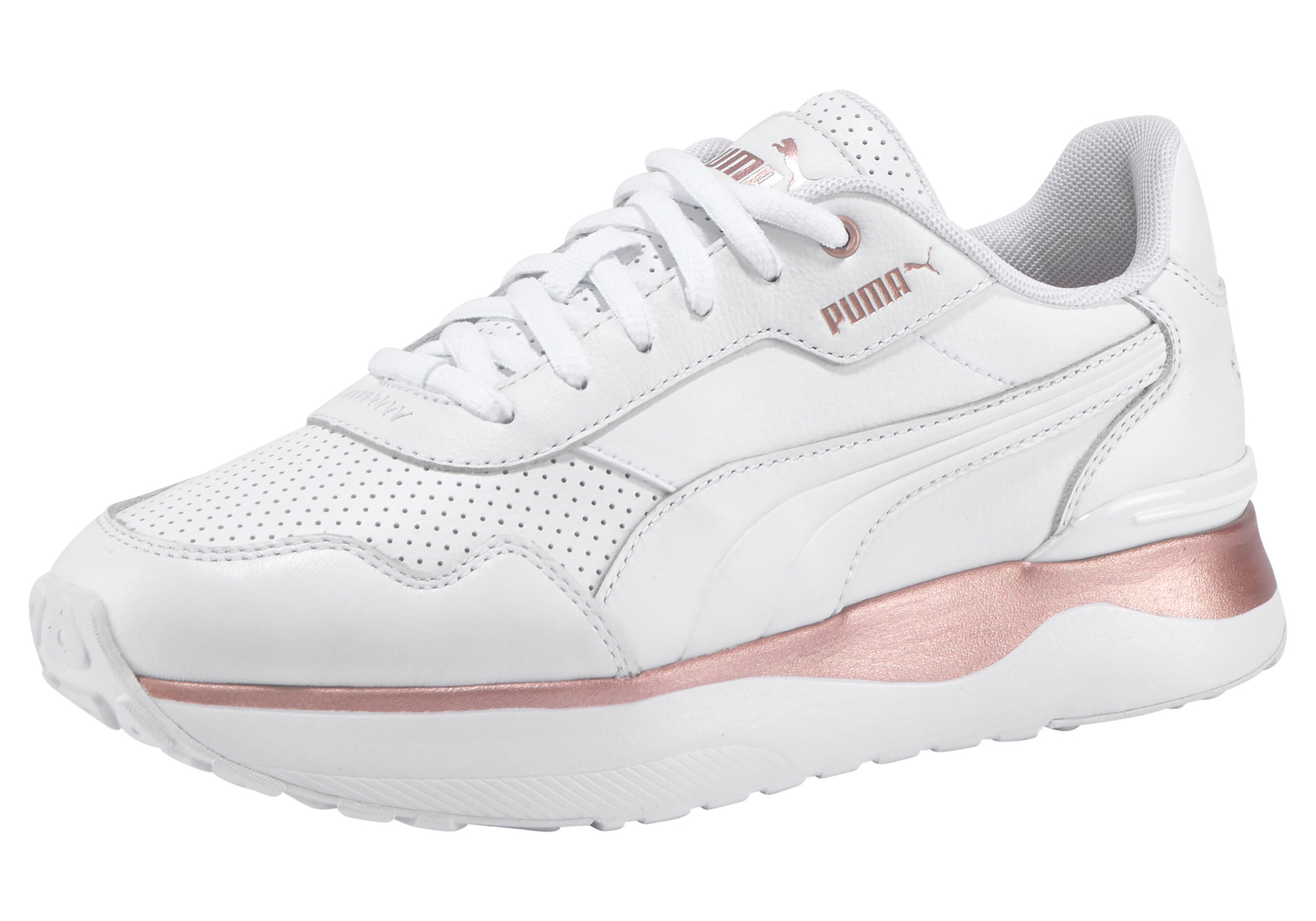 PUMA Plateausneaker »R78 Voyage Premium L«, mit kontrastfarbenen Details