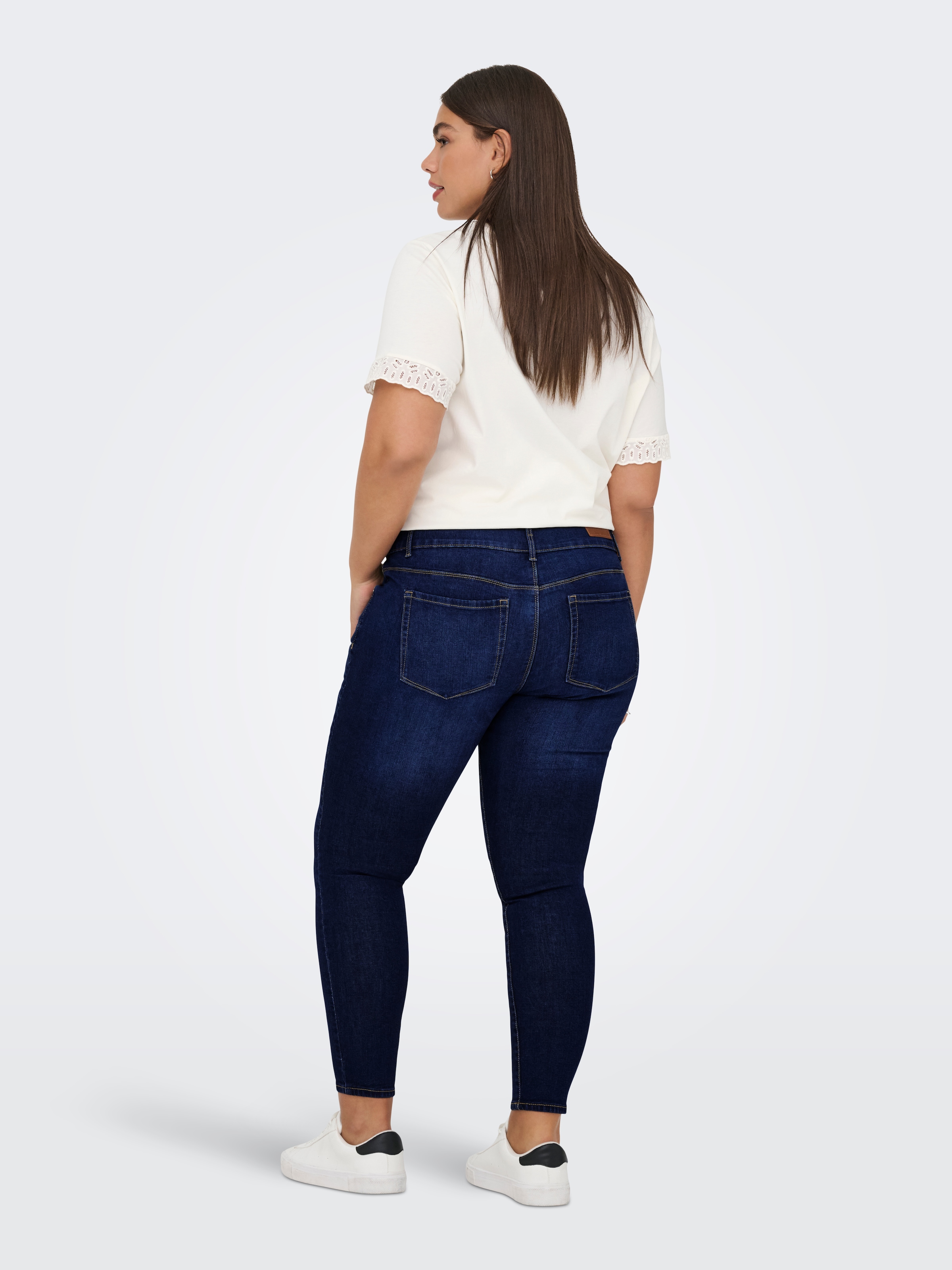 ONLY CARMAKOMA Skinny-fit-Jeans »CARANNA HW SKINNY ANK MBD DNM ANA«