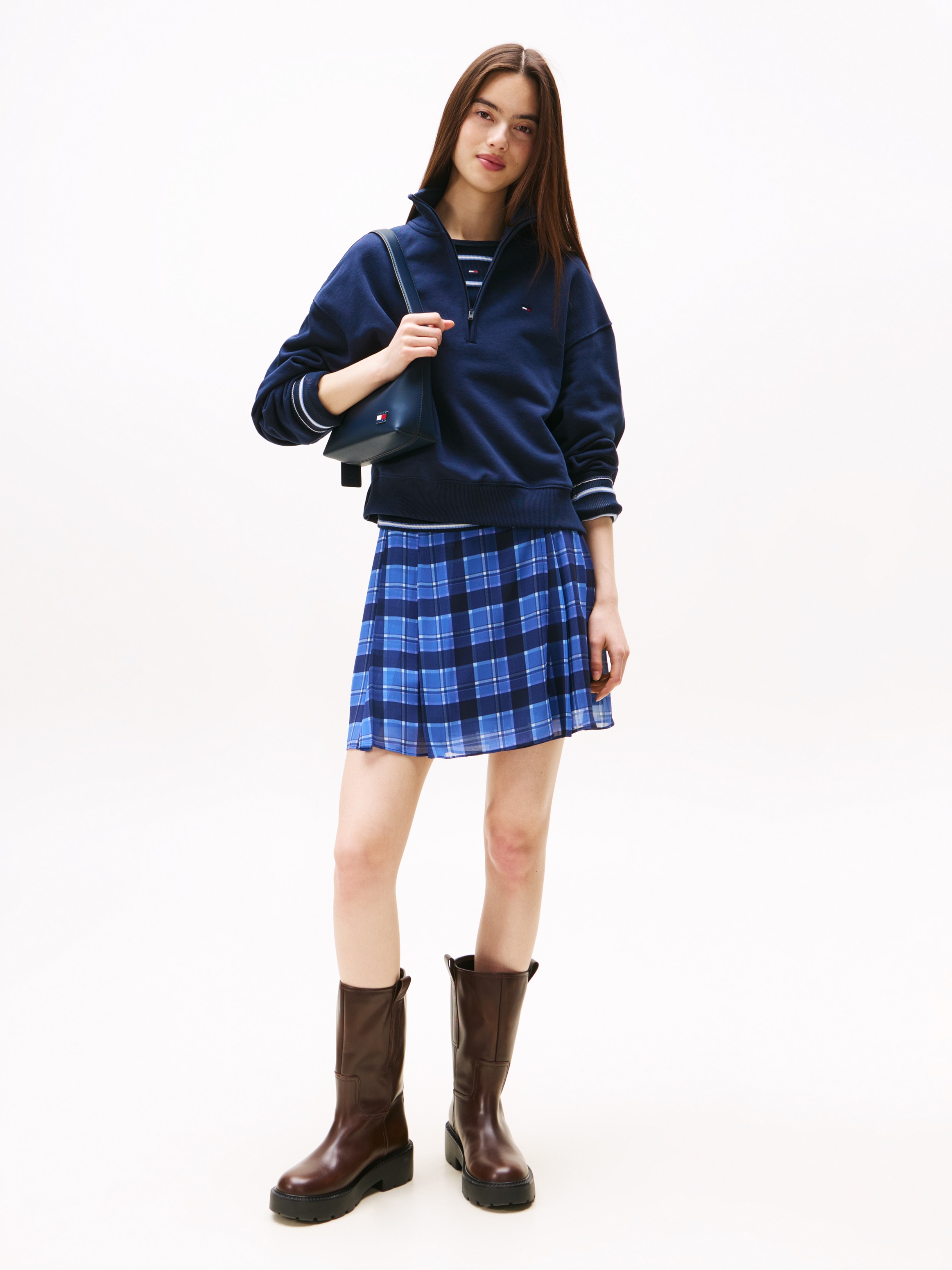 Tommy Jeans Sweatshirt »TJW BXY S-FLAG 1/4 ZIP«