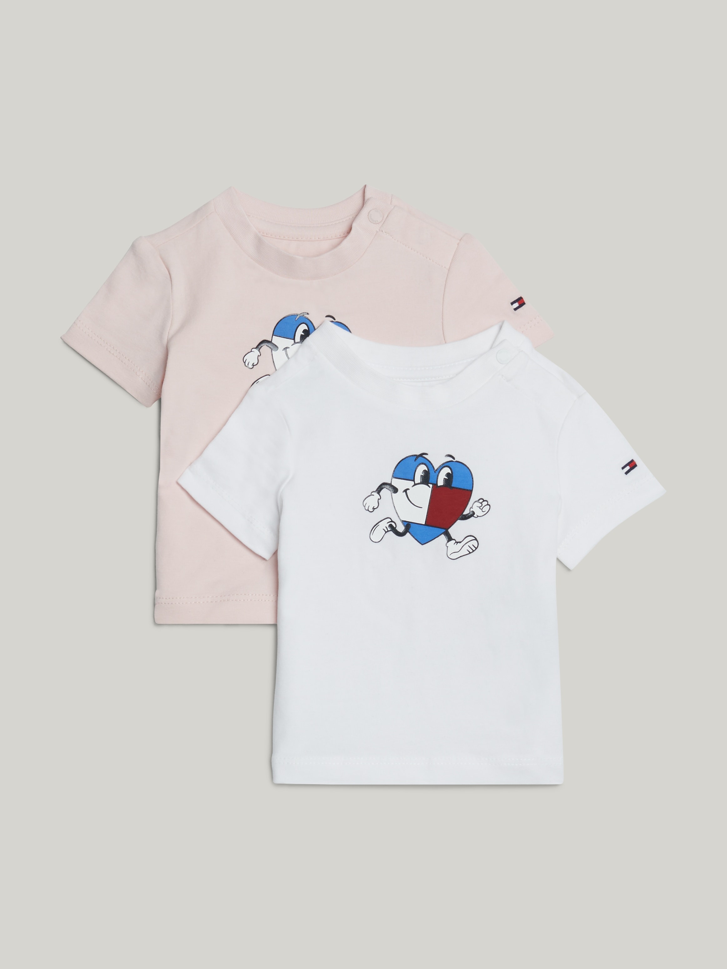 Tommy Hilfiger T-Shirt »BABY FLAG TEE 2 PACK GIFTBOX«, (Packung, 2 tlg., 2er-Pack), Baby bis 2 Jahre