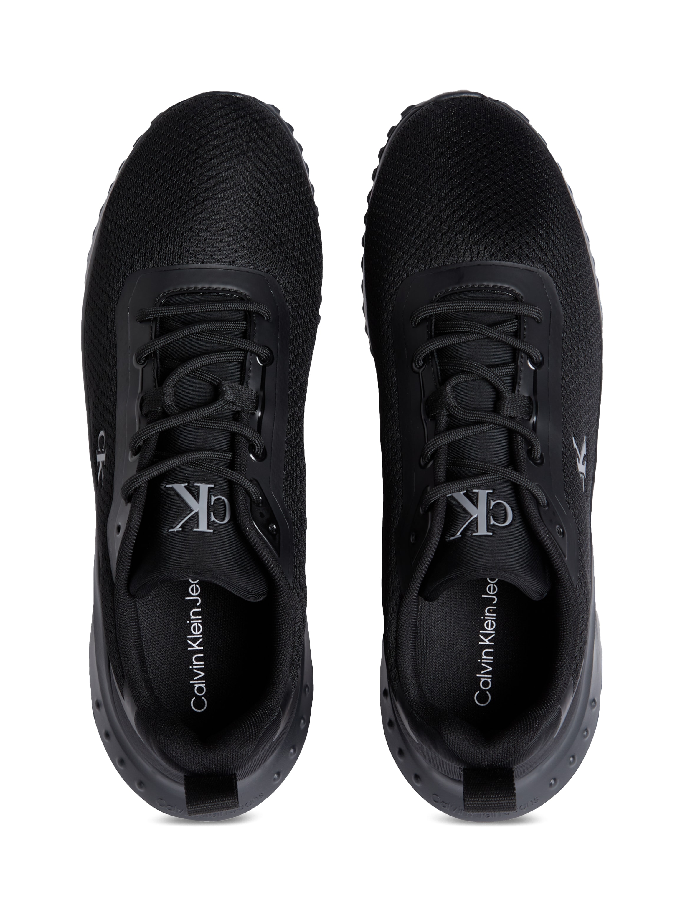 Calvin Klein Jeans Sneaker »EVA RUNNER MIX MESH«, Schnürschuh, Freizeitsneaker, Halbschuh mit seitlichem CK-Logo