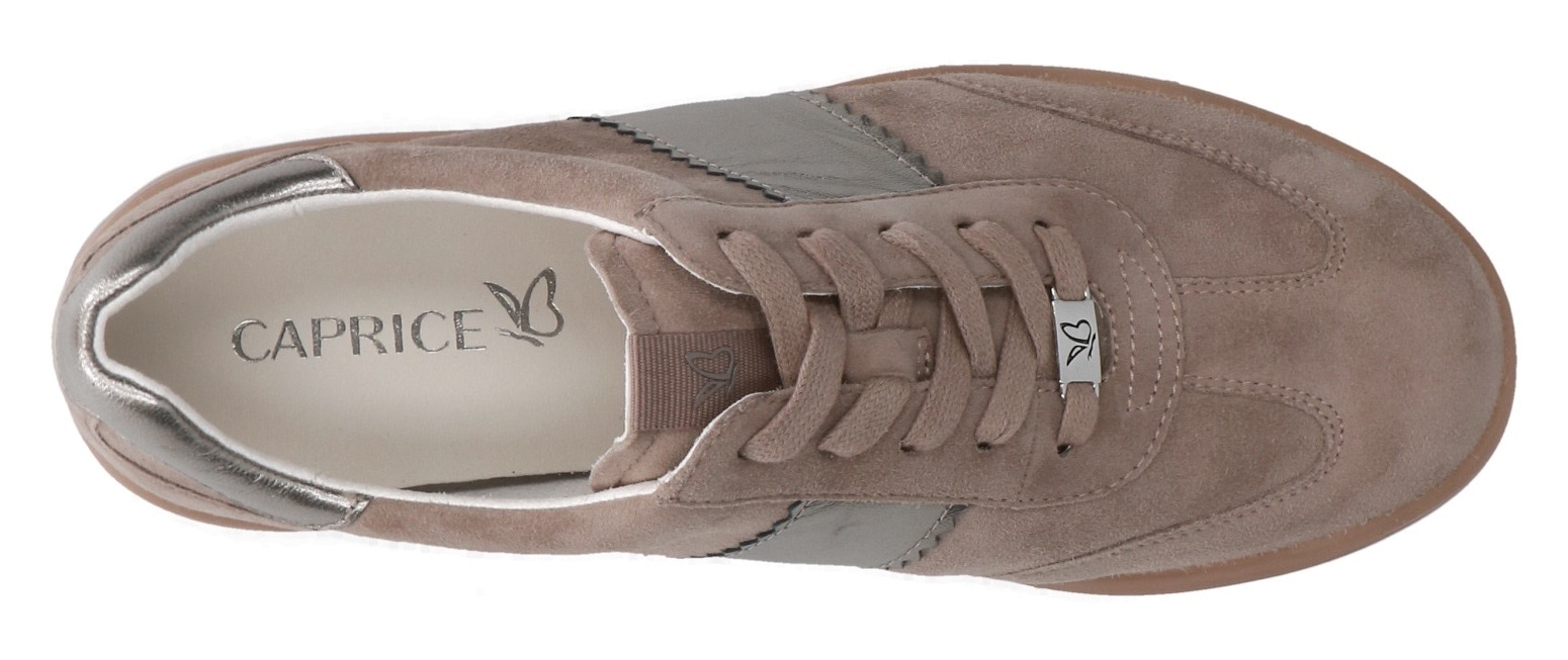 Caprice Plateausneaker, Freizeitschuh, Halbschuh, Schnürschuh mit gepolstertem Schaftrand
