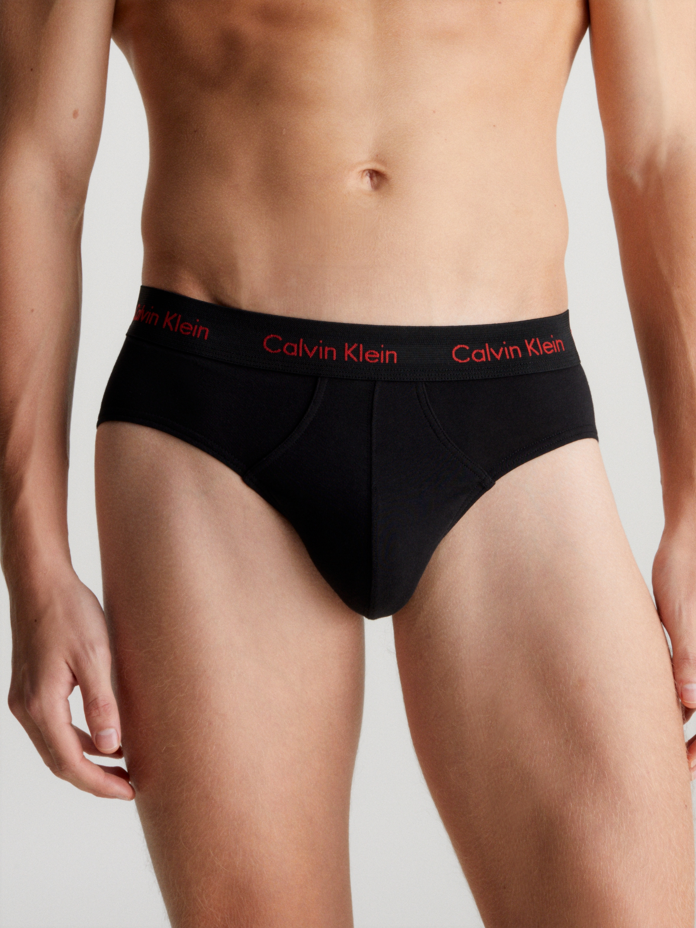 Calvin Klein Underwear Slip »HIP BRIEF 3PK«, (Packung, 3 St., 3er), mit Logobund