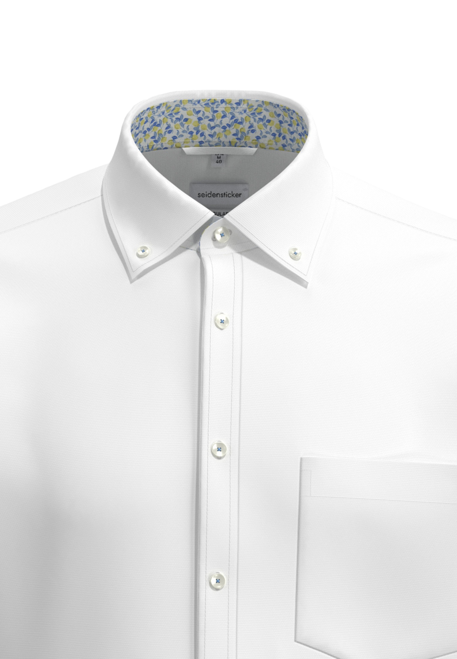seidensticker Businesshemd »Regular«, Regular 1/2 Button-Down-Kragen Struktur