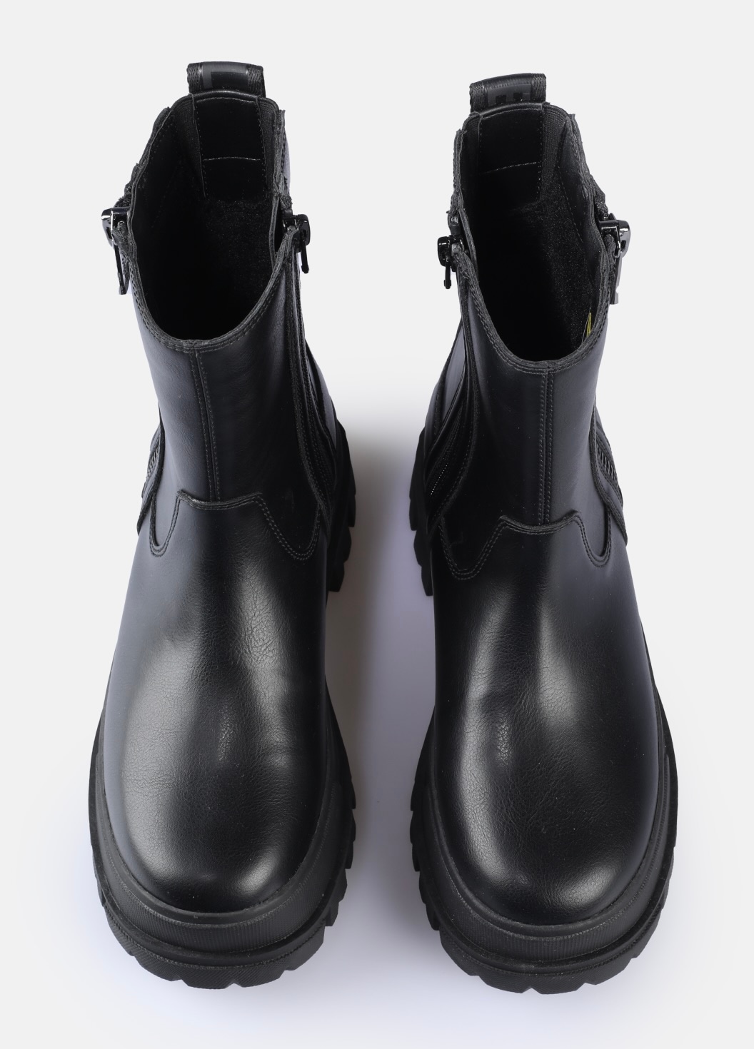 Buffalo Bikerboots »Aspha Bootie Zip«, Plateauboots, Stiefelette mit Memory Foam Innensohle