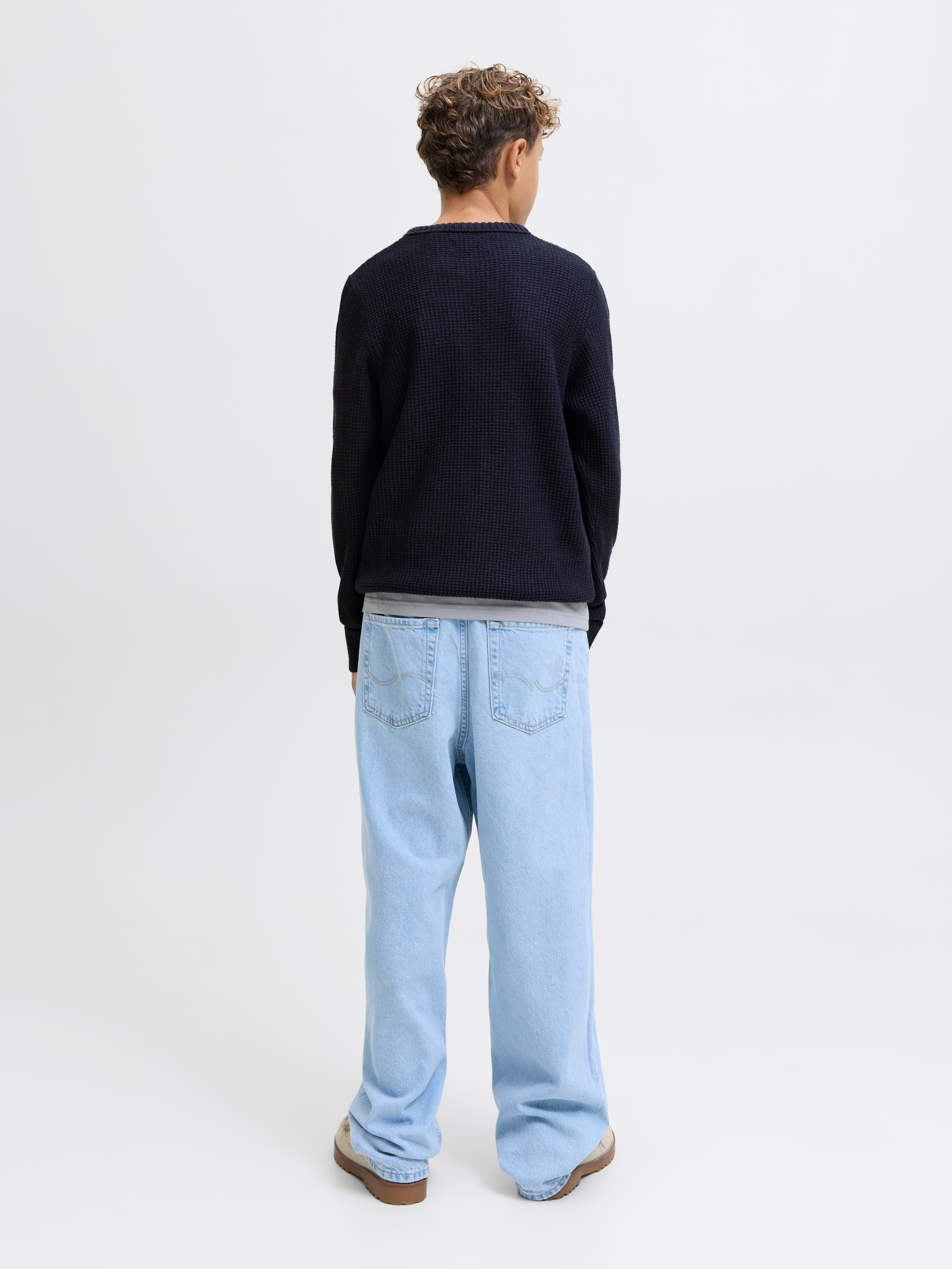 Jack & Jones Junior Strickpullover »JJROY KNIT CREW NECK AW25 JNR«