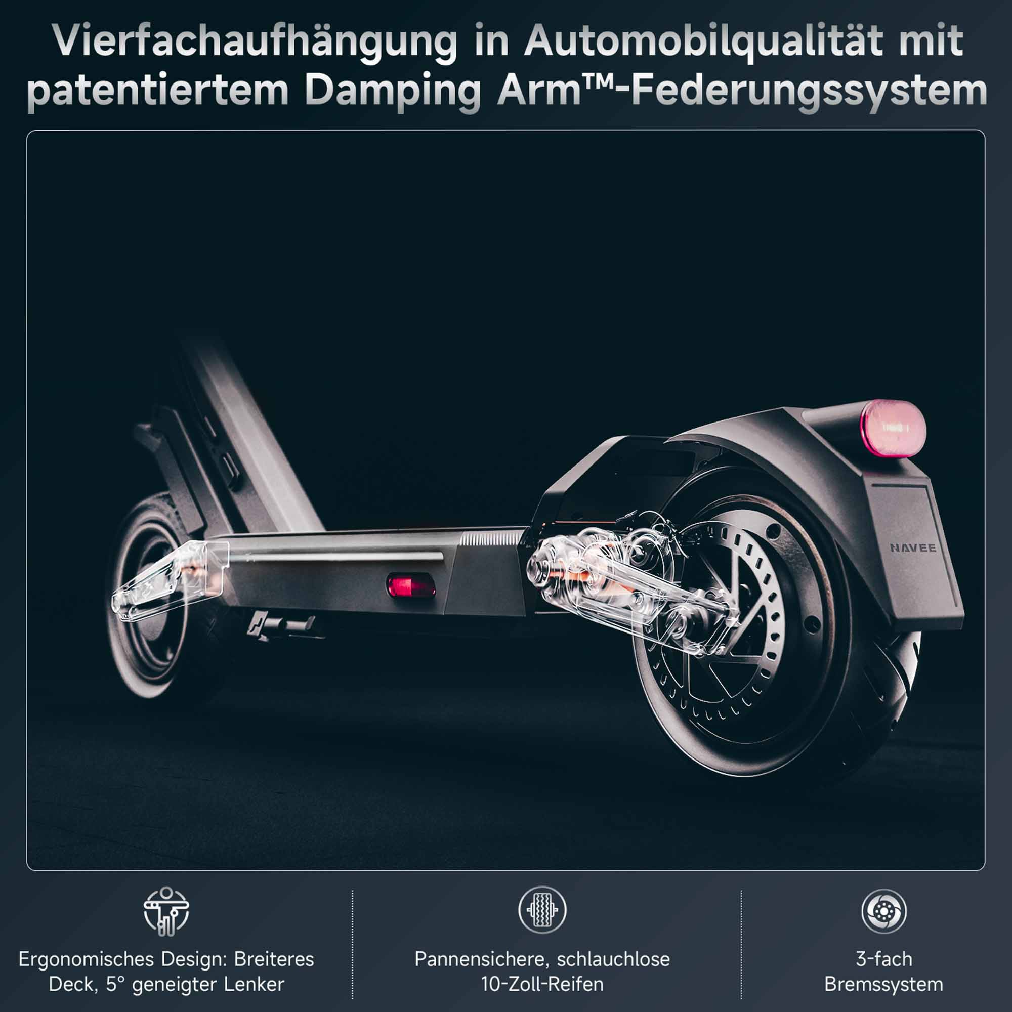 NAVEE E-Scooter »ST3 Pro Electric Scooter (DE Version)«
