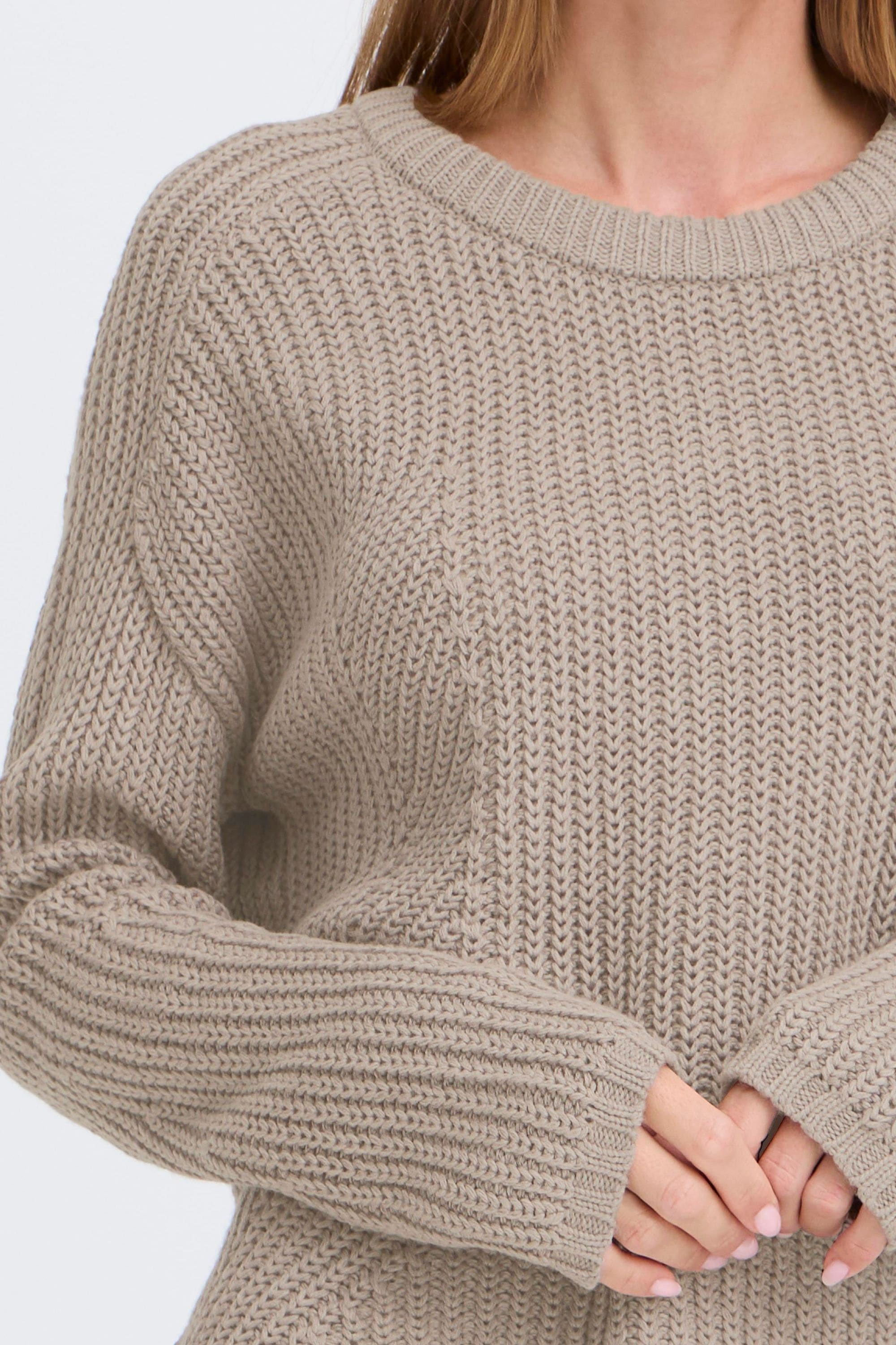 OXMO Strickfleece-Pullover »Strickpullover OXKanna«