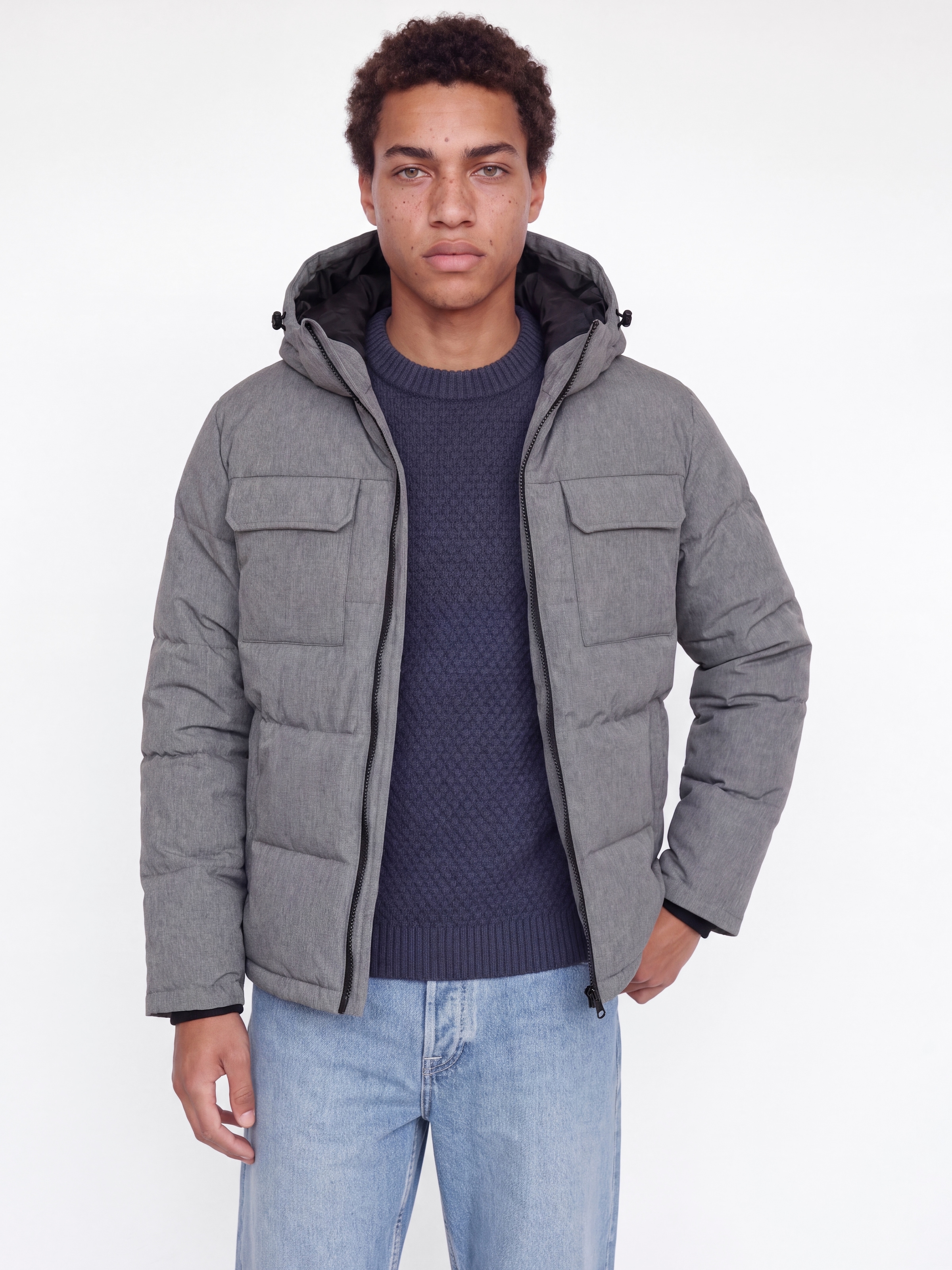 Jack & Jones Steppjacke »JJWILLIAM PUFFER JACKET« mit Kapuze Kunstfaser, regular fit