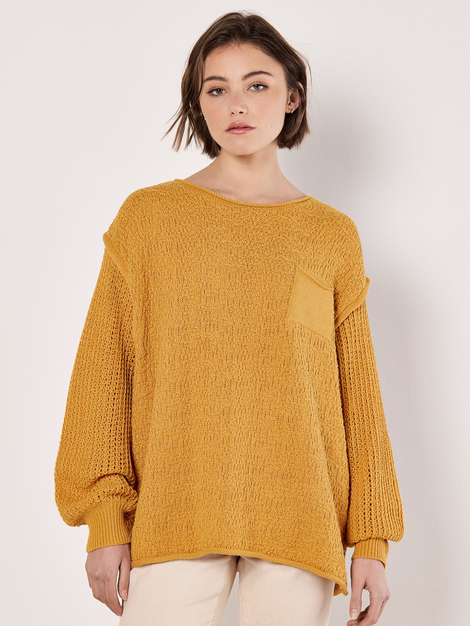 Apricot Strickpullover »Pullover« mit Brusttasche