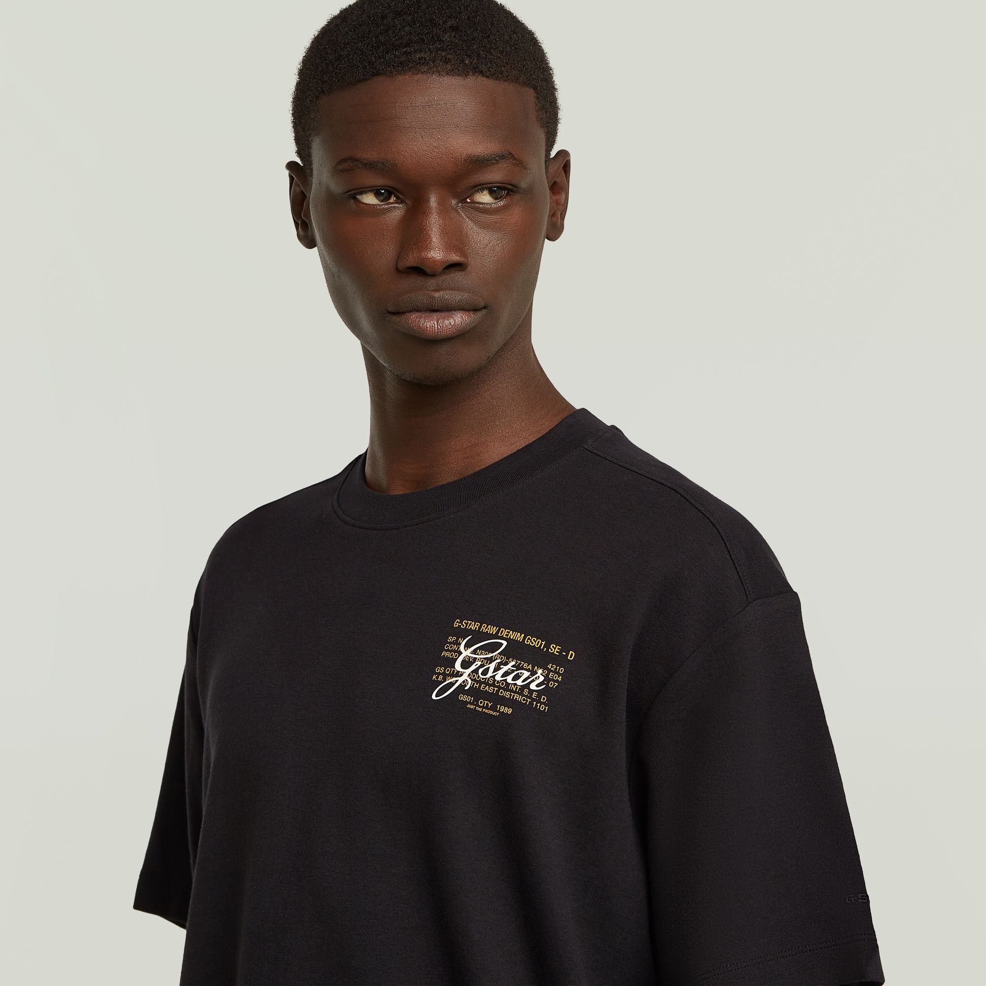 G-STAR T-Shirt »Script« mit kleinem Print auf der Brust, Regular Fit