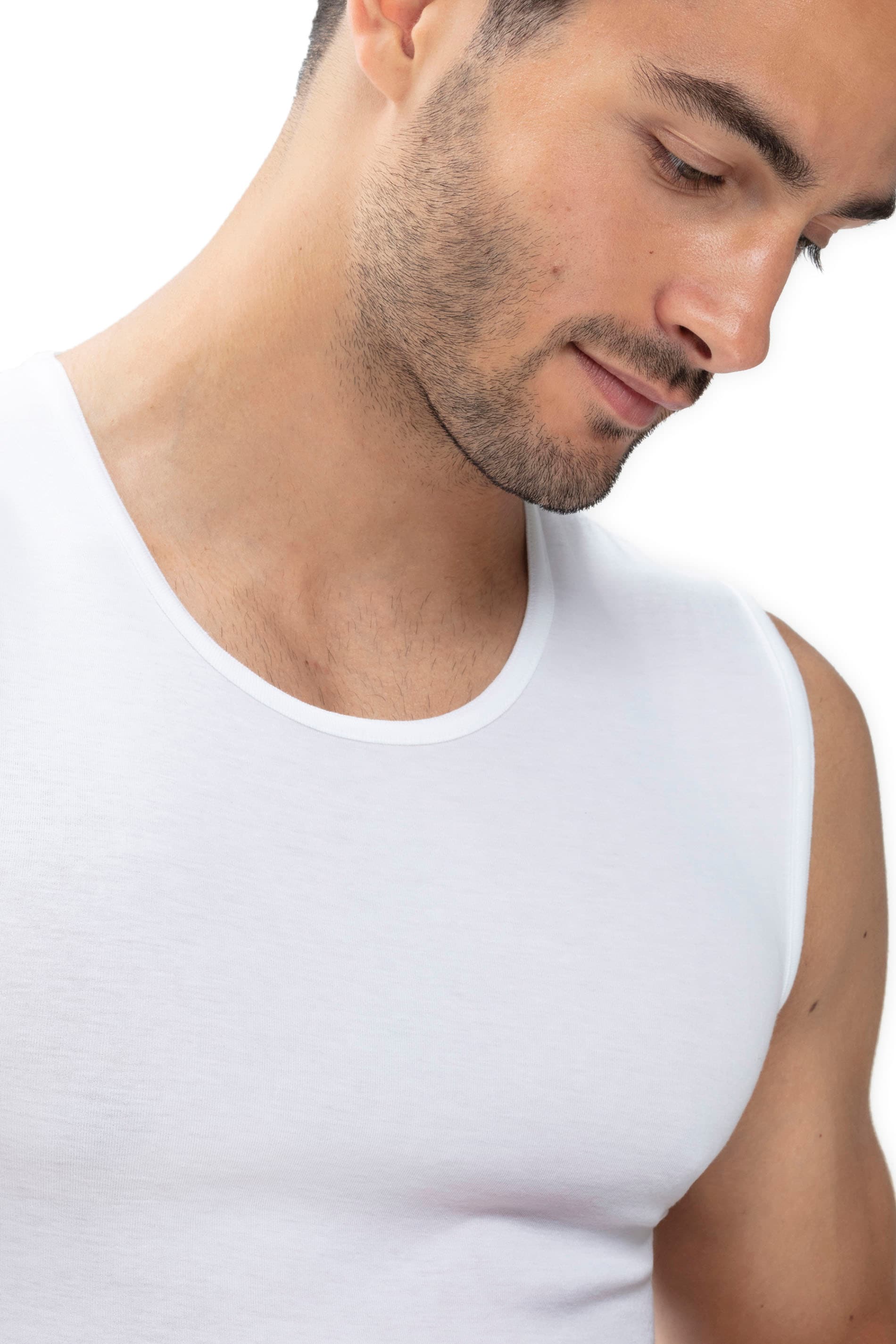 Mey Muscleshirt »CASUAL COTTON (K)«, Elastische Hals und Armabschlüsse