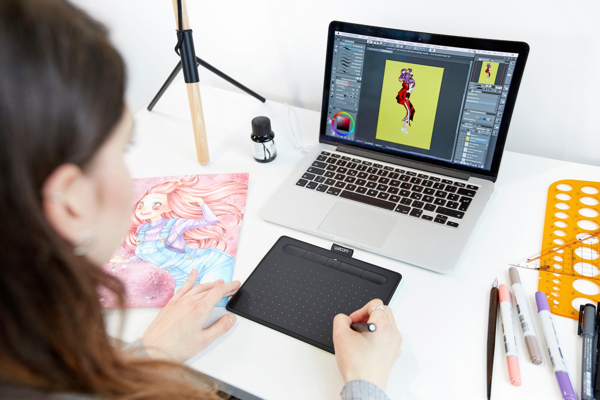 Wacom Eingabestift »Intuos S Bluetooth Black«