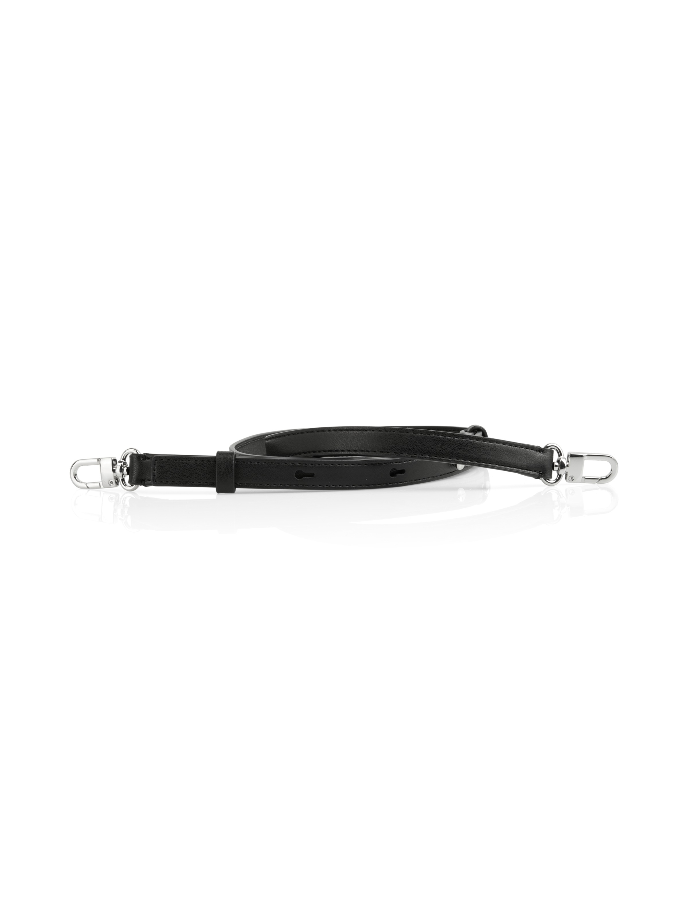 Marc Cain Schultertasche Damen Umhängetasche, Handtasche mit Zierkette und Anhänge