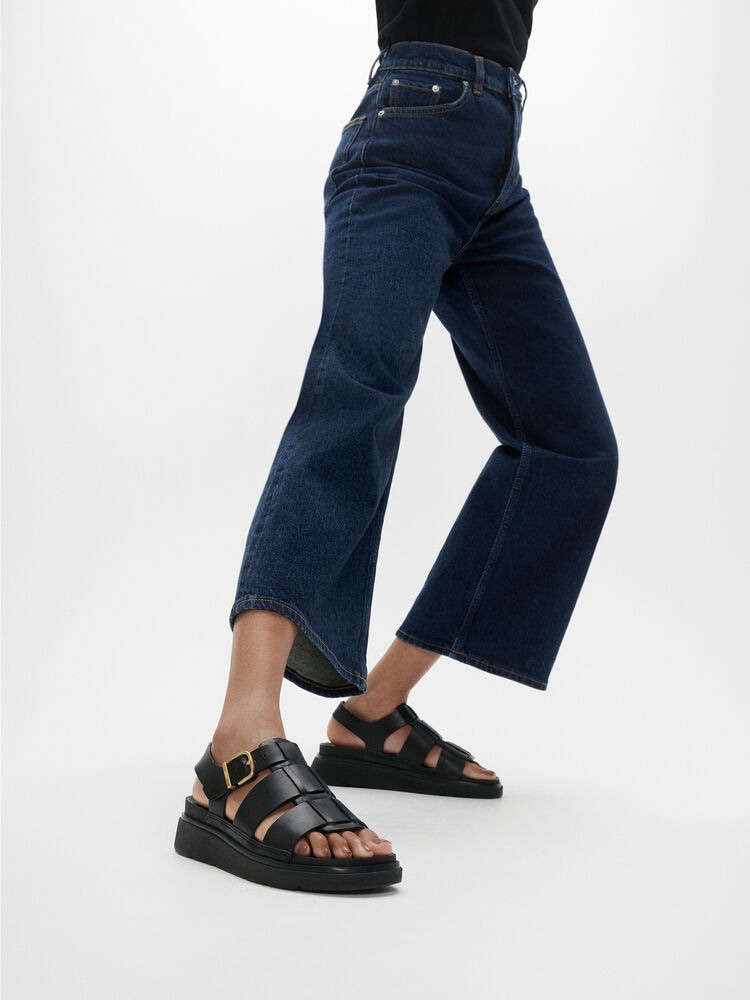 Fitflop Riemchensandale »GEN-FF LEATHER FISHERMAN SANDALS«  Keilabsatz, Sommerschuh, Sandalette, verstellbarer Schnallenverschluss