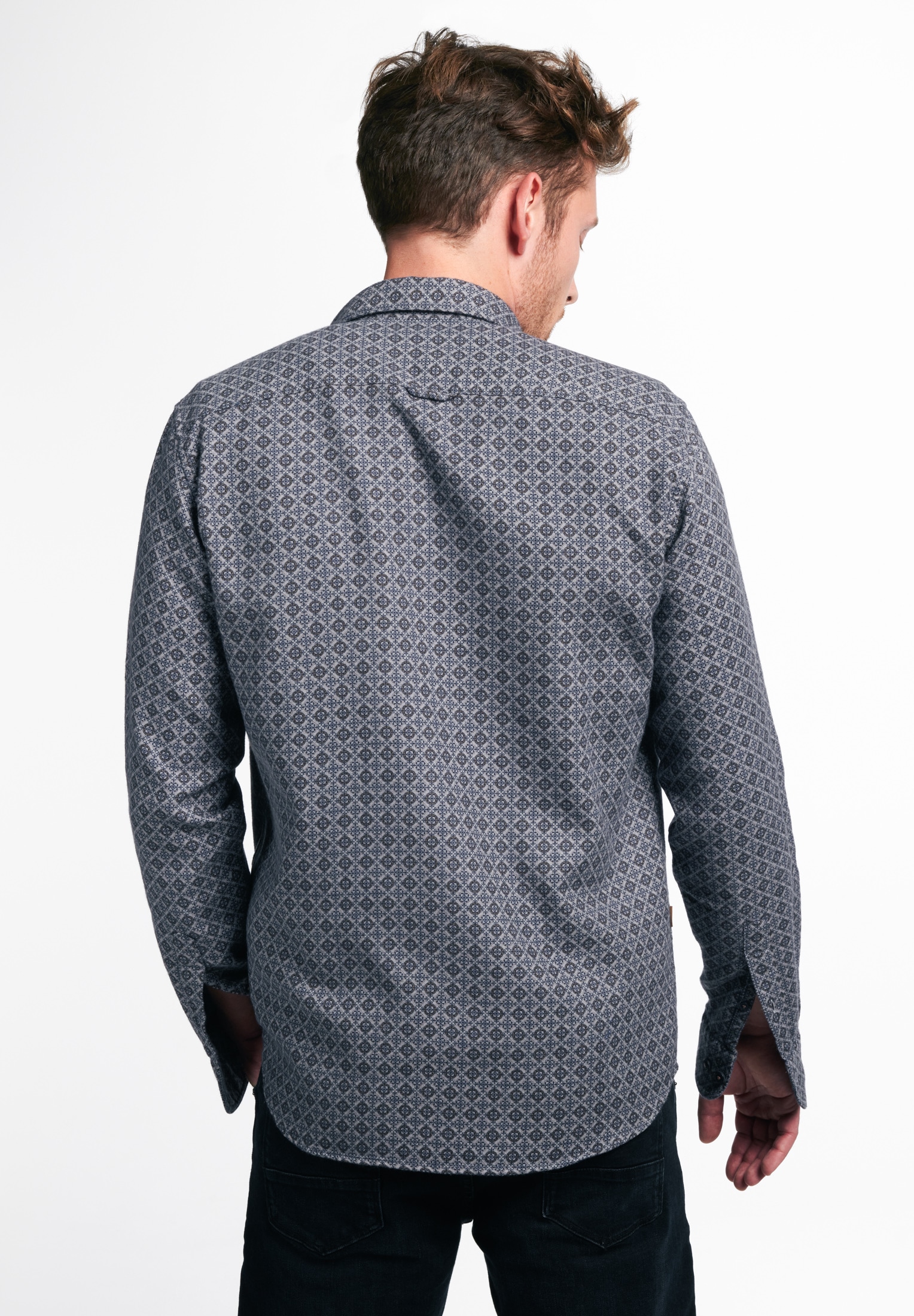 Eterna Langarmhemd »SLIM FIT« EASY IRON (bügelleicht)