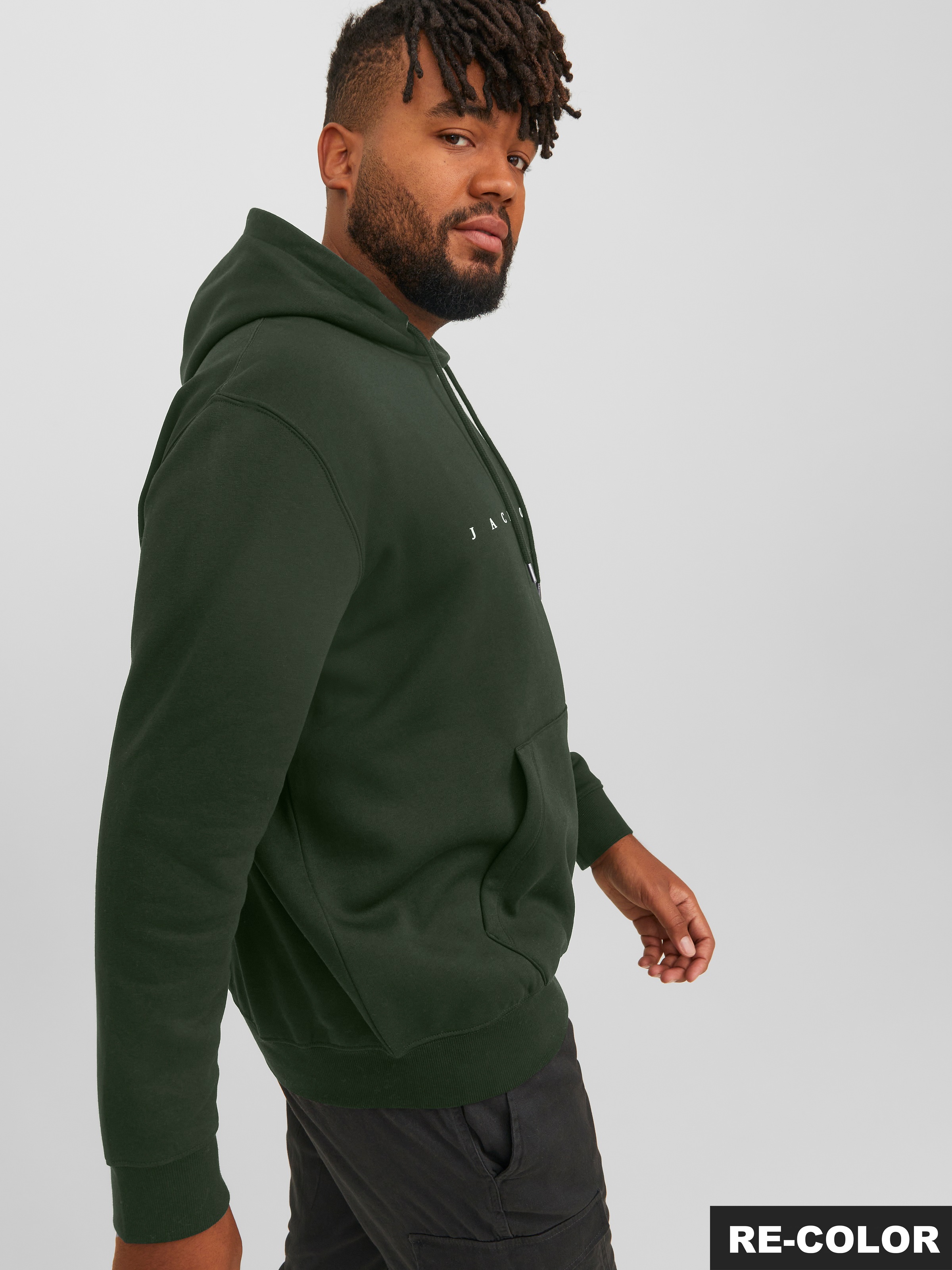Jack & Jones PlusSize Kapuzensweatshirt »JJESTAR JJ SWEAT HOOD NOOS PLS«, mit Kängurutasche