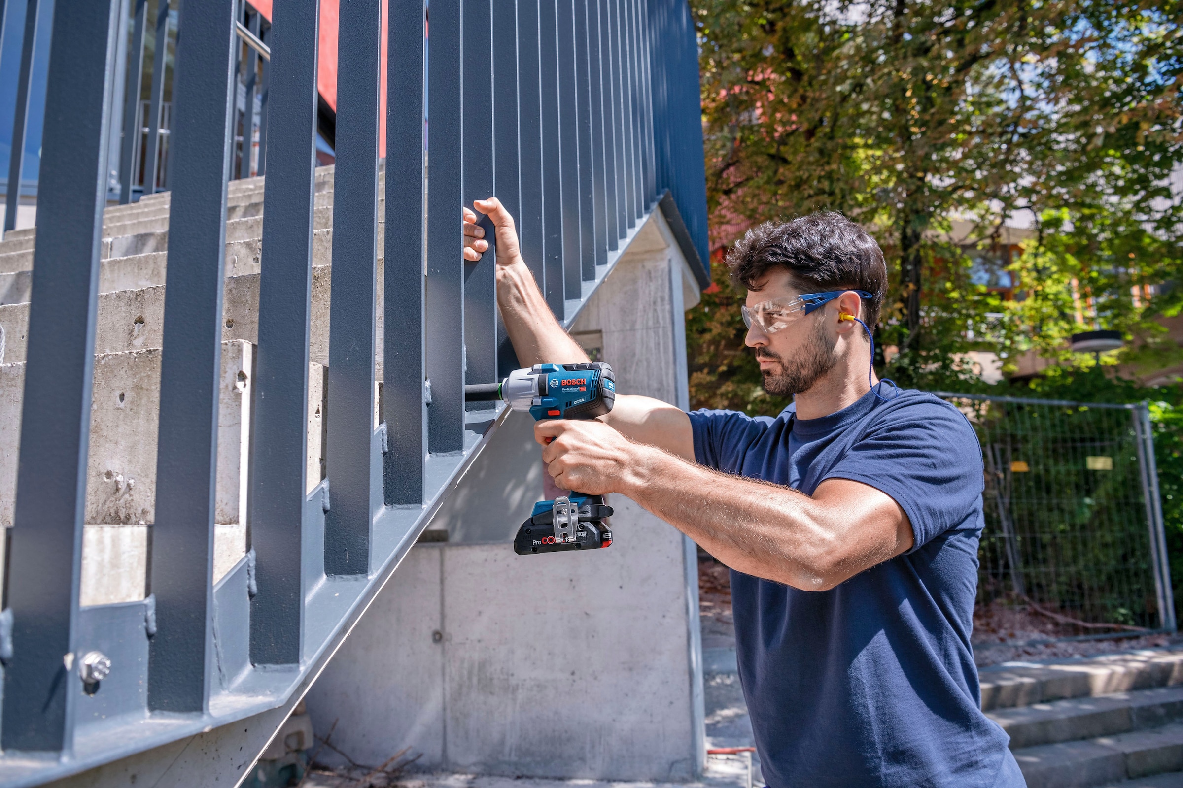 Bosch Professional Akku-Drehschlagschrauber »GDS 18V-450 HC (so«, ohne Akku, ohne Ladegerät