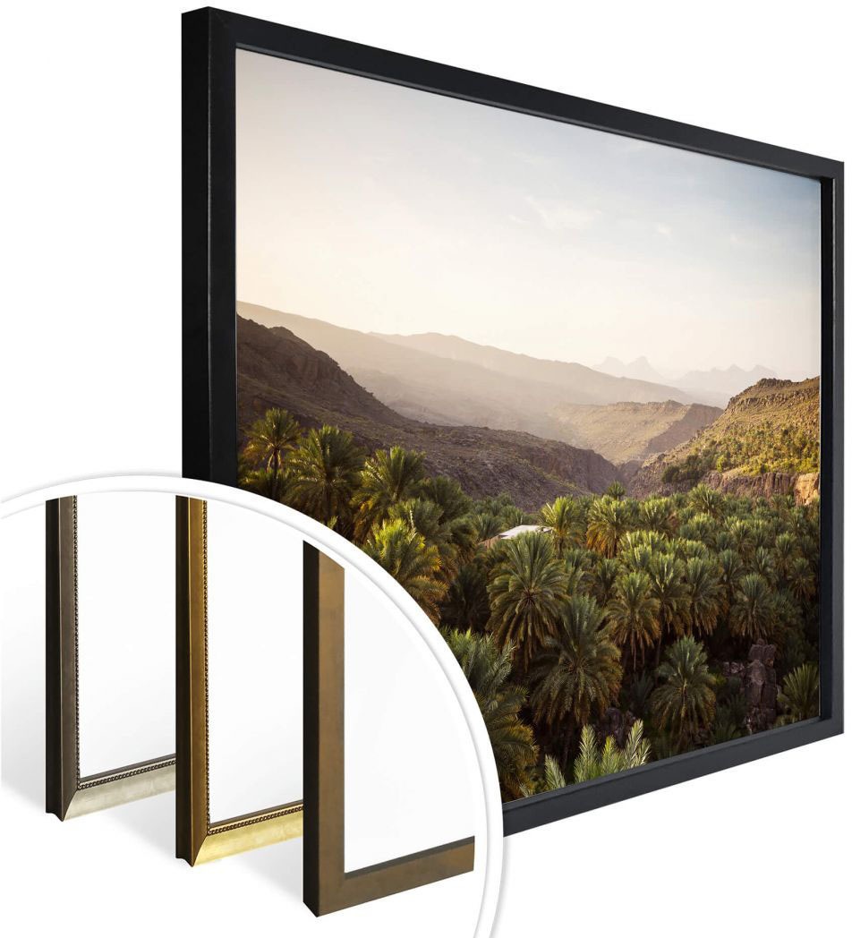 Wall-Art Poster »Oase Oman«, Wüste, (1 St.), Poster, Wandbild, Bild, Wandposter