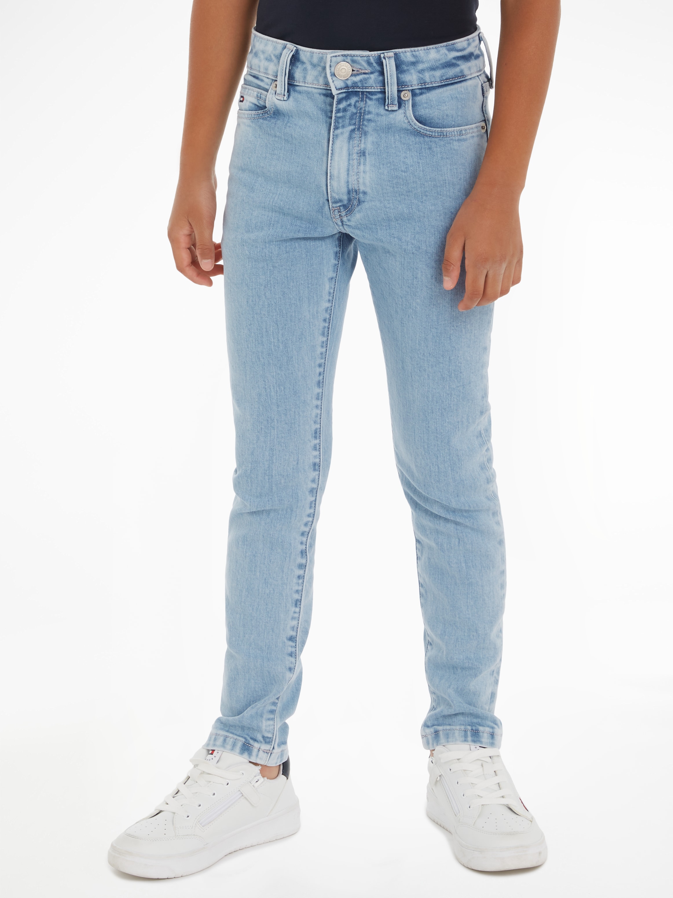 Tommy Hilfiger Straight-Jeans »MODERN STRAIGHT SALT & PEPPER LT«, Kinder bis 16 Jahre