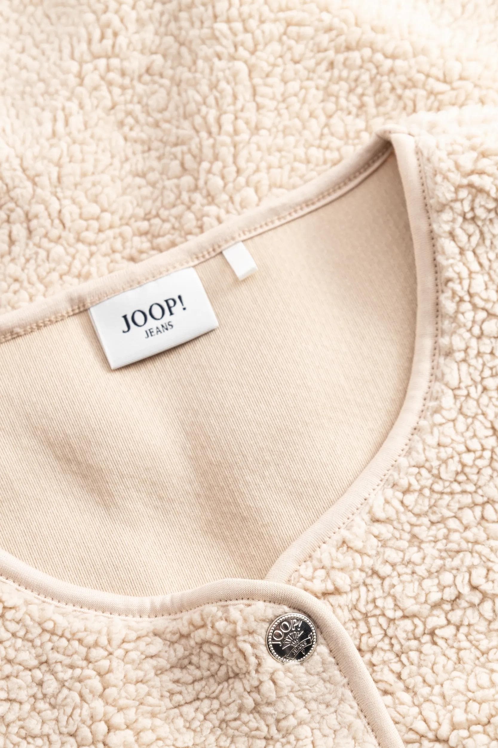 JOOP! Plüschweste »Tusja« Kuschelige Bouclé-/Teddy-Struktur
