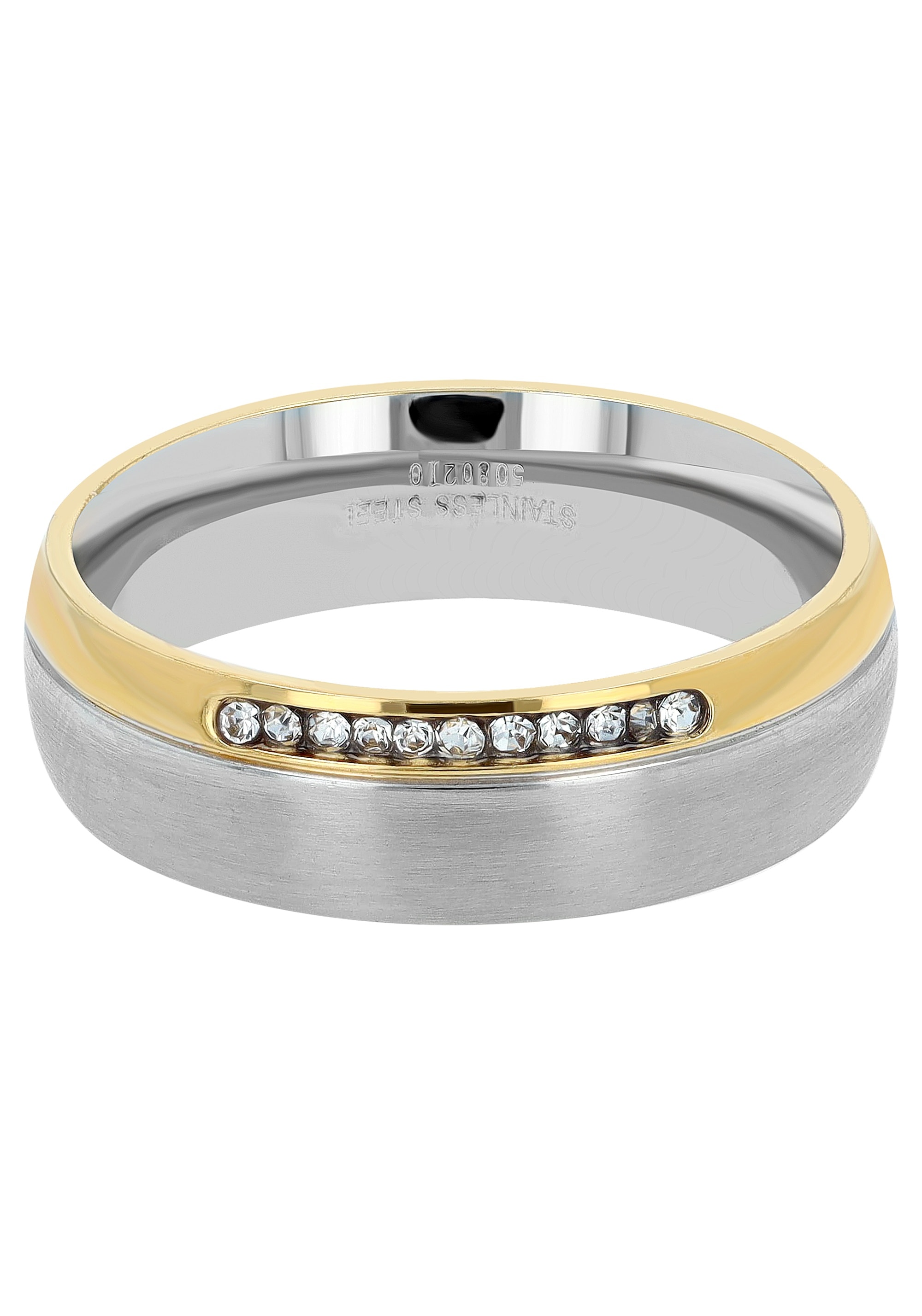 AKZENT Partnerring »"Bria" Set - Ring Silber schlicht - Wasserfest«