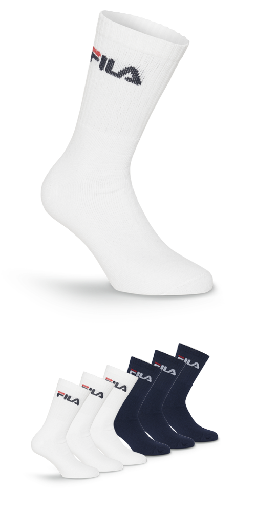 Fila Tennissocken, (6er Pack), mit eingestricktem Logo