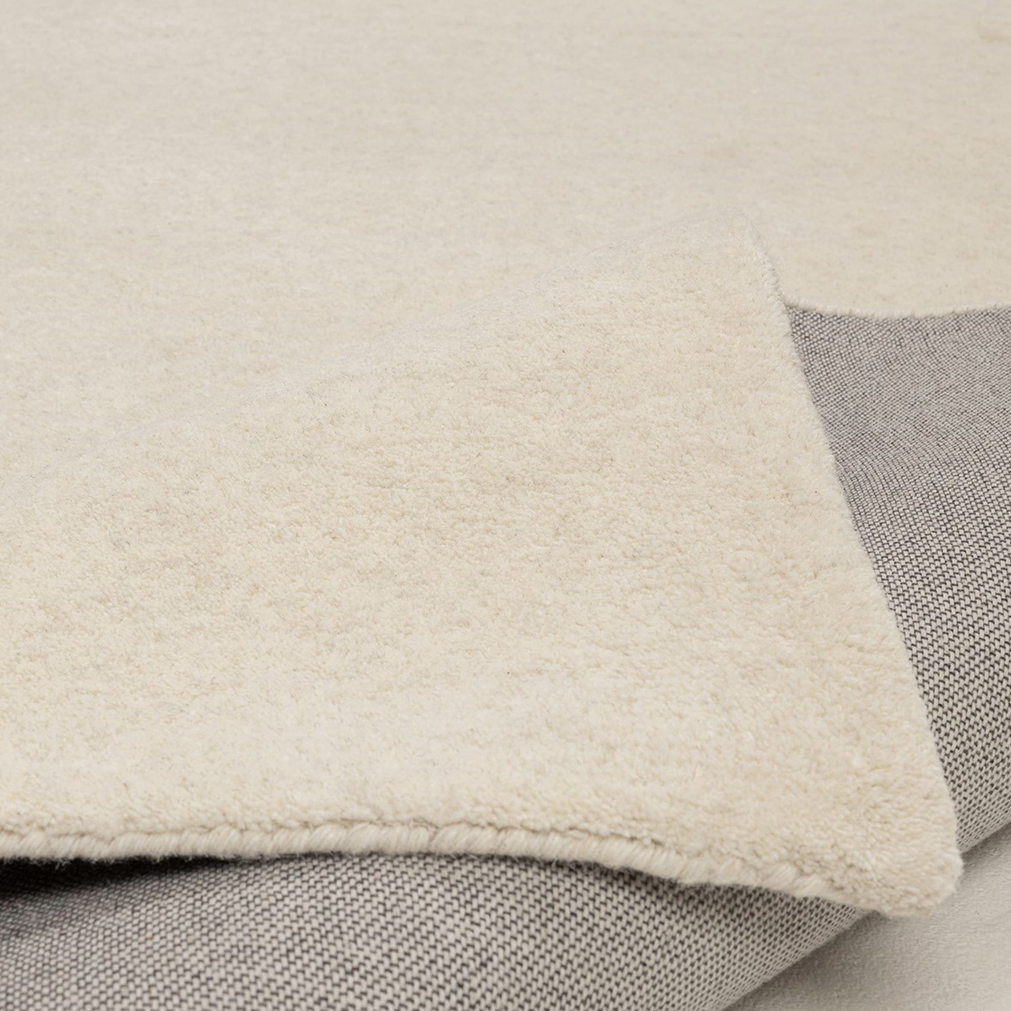 OTTO home Wollteppich »Gabbo Natur, Handgefertigt, Teppich, reine Wolle, meliert« rechteckig 14 mm Höhe reine Wolle, Uni, Wohnzimmer, Schlafzimmer, Esszimmer