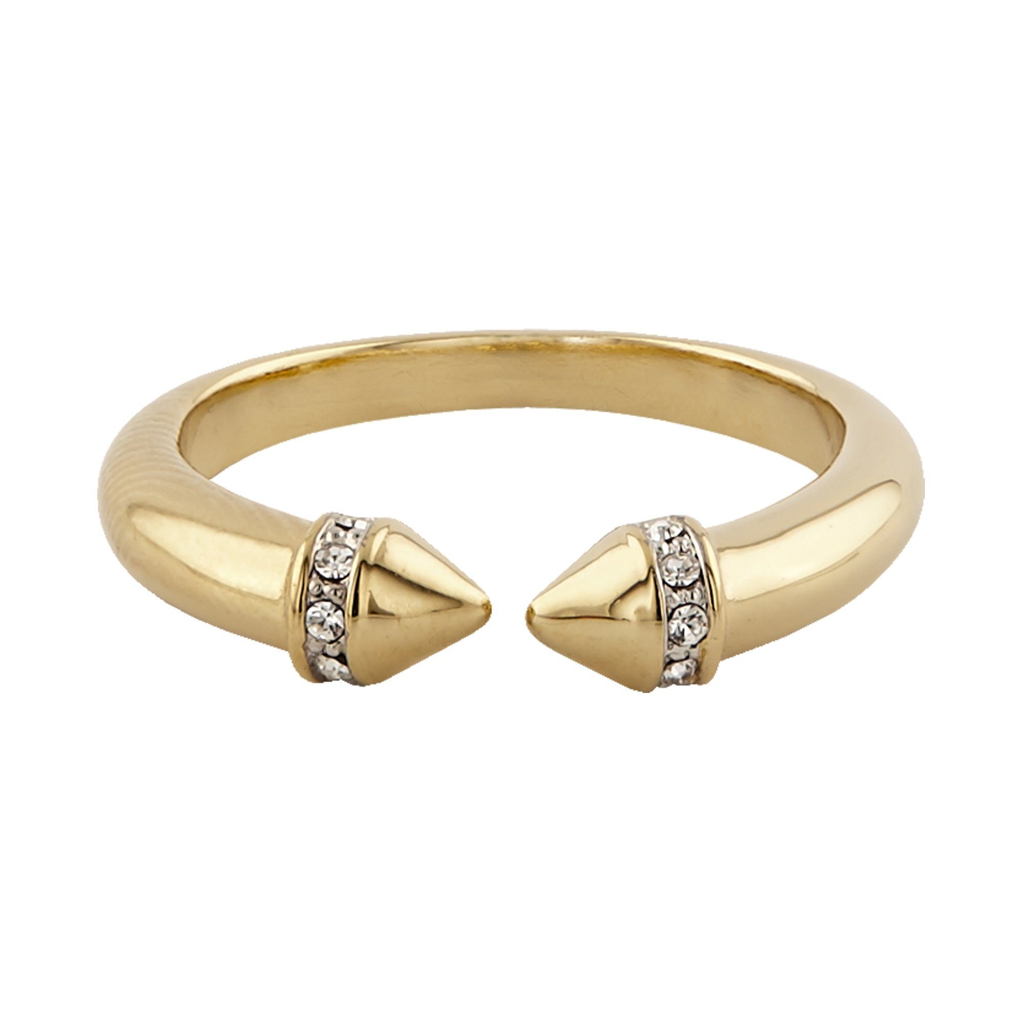 Buckley London Ring vergoldet mit Kristallen