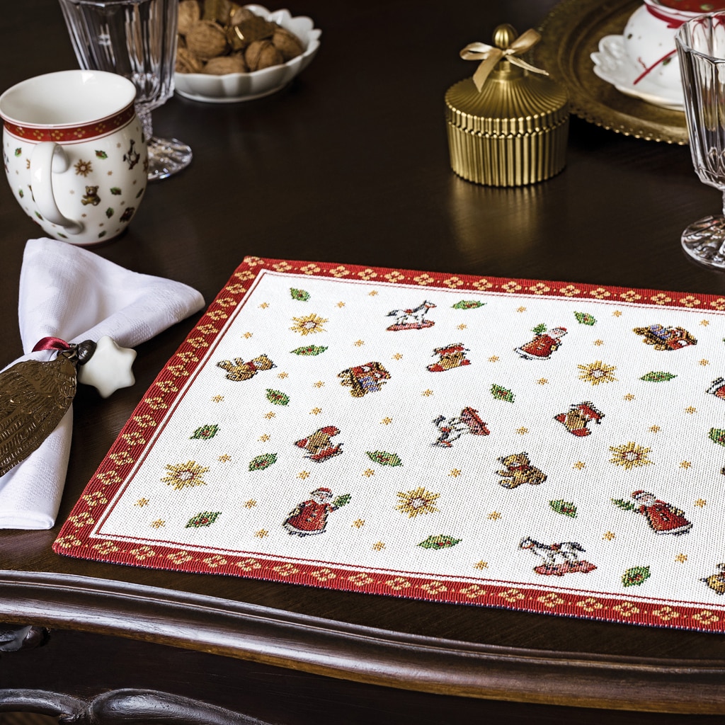 Villeroy & Boch Weihnachtsfigur »Platzset Toy's Delight 48 x 32 cm 6er Set bunt«