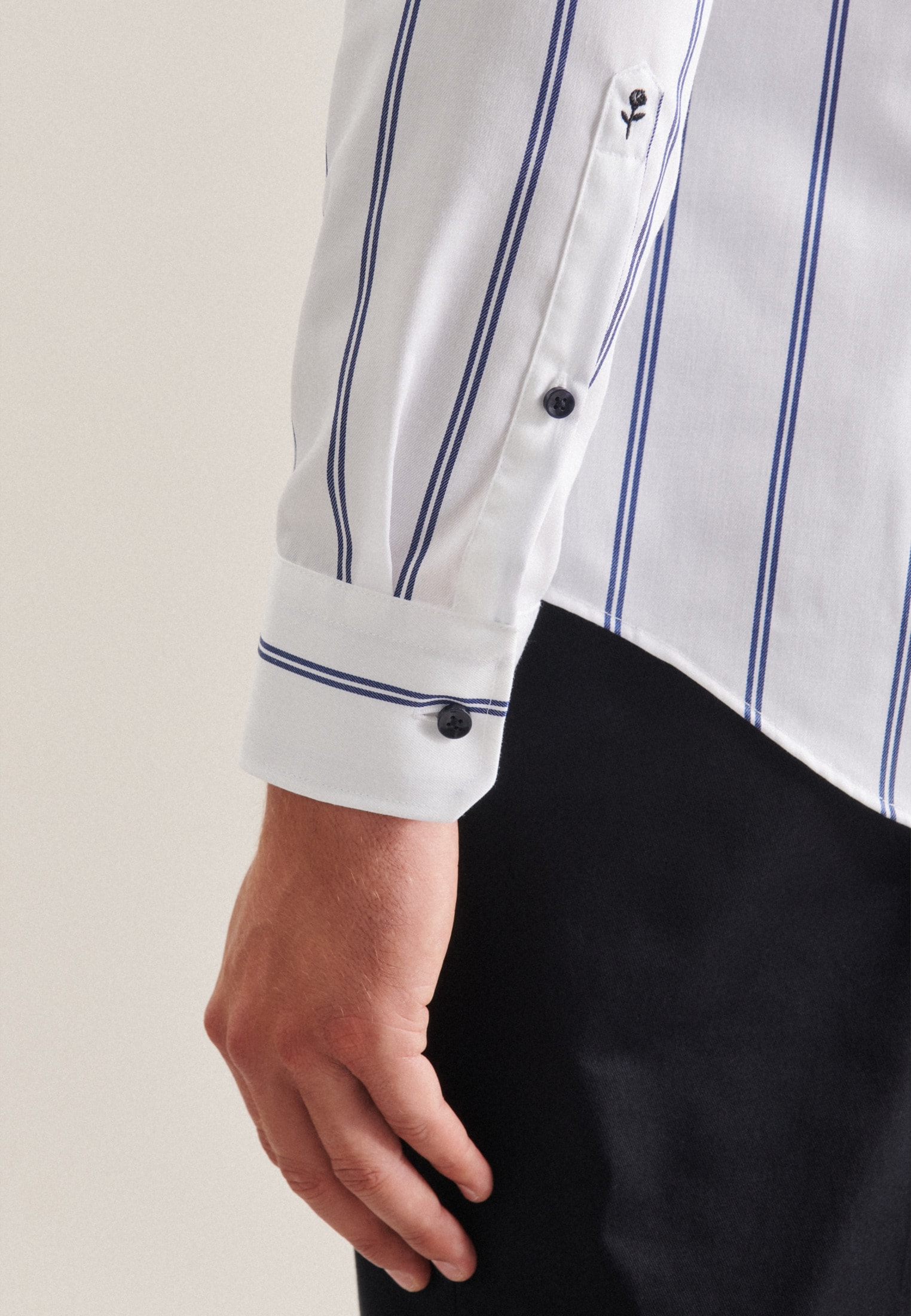 seidensticker Businesshemd »Slim«, Slim Langarm Kentkragen Streifen