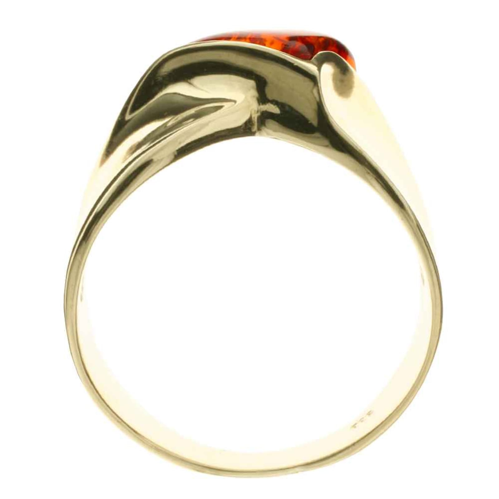 OSTSEE-SCHMUCK Fingerring »- Alisca - Gold 333/000 - Bernstein«