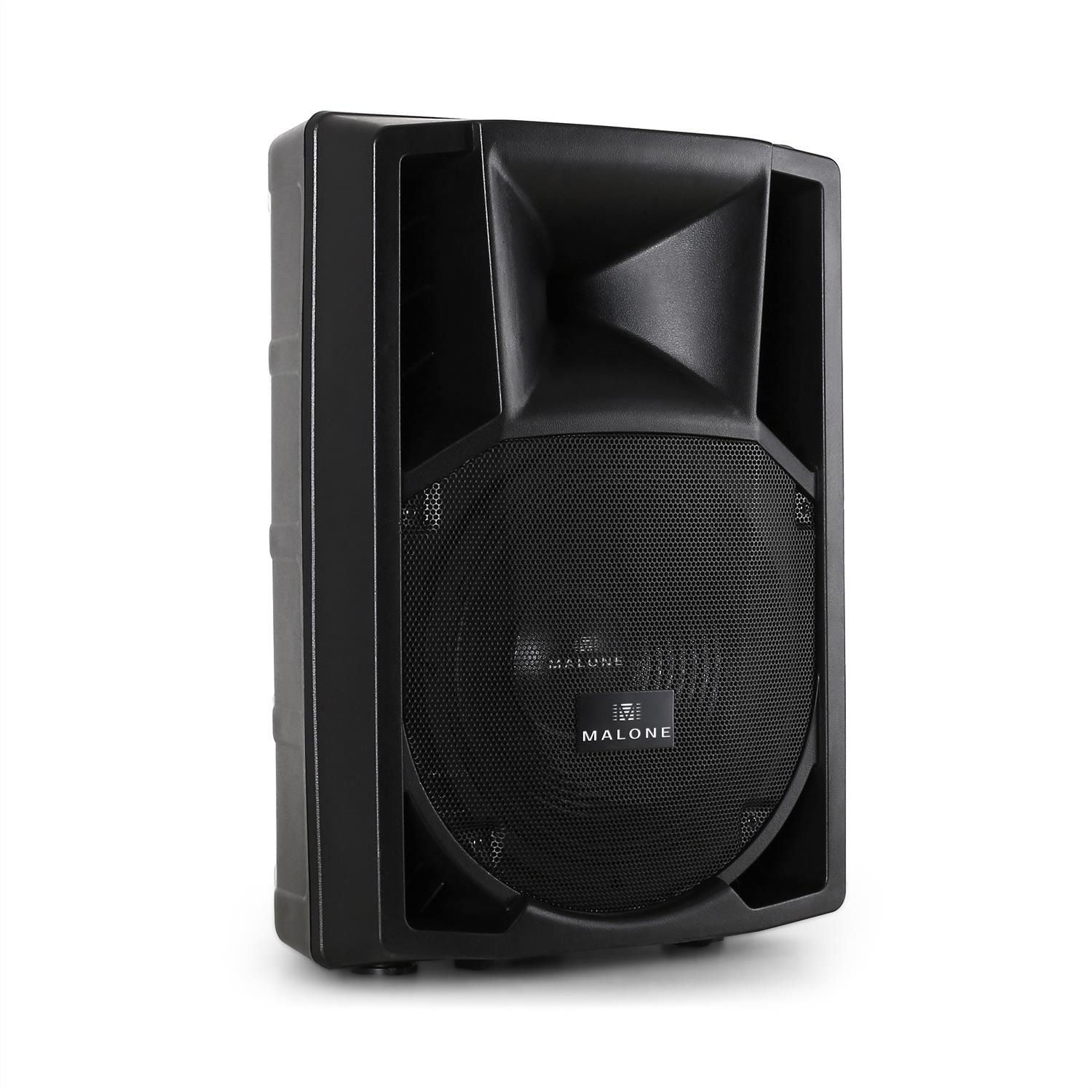Malone aktive PA-Lautsprecherbox AUX 550W 30cm 12 Tieftöner