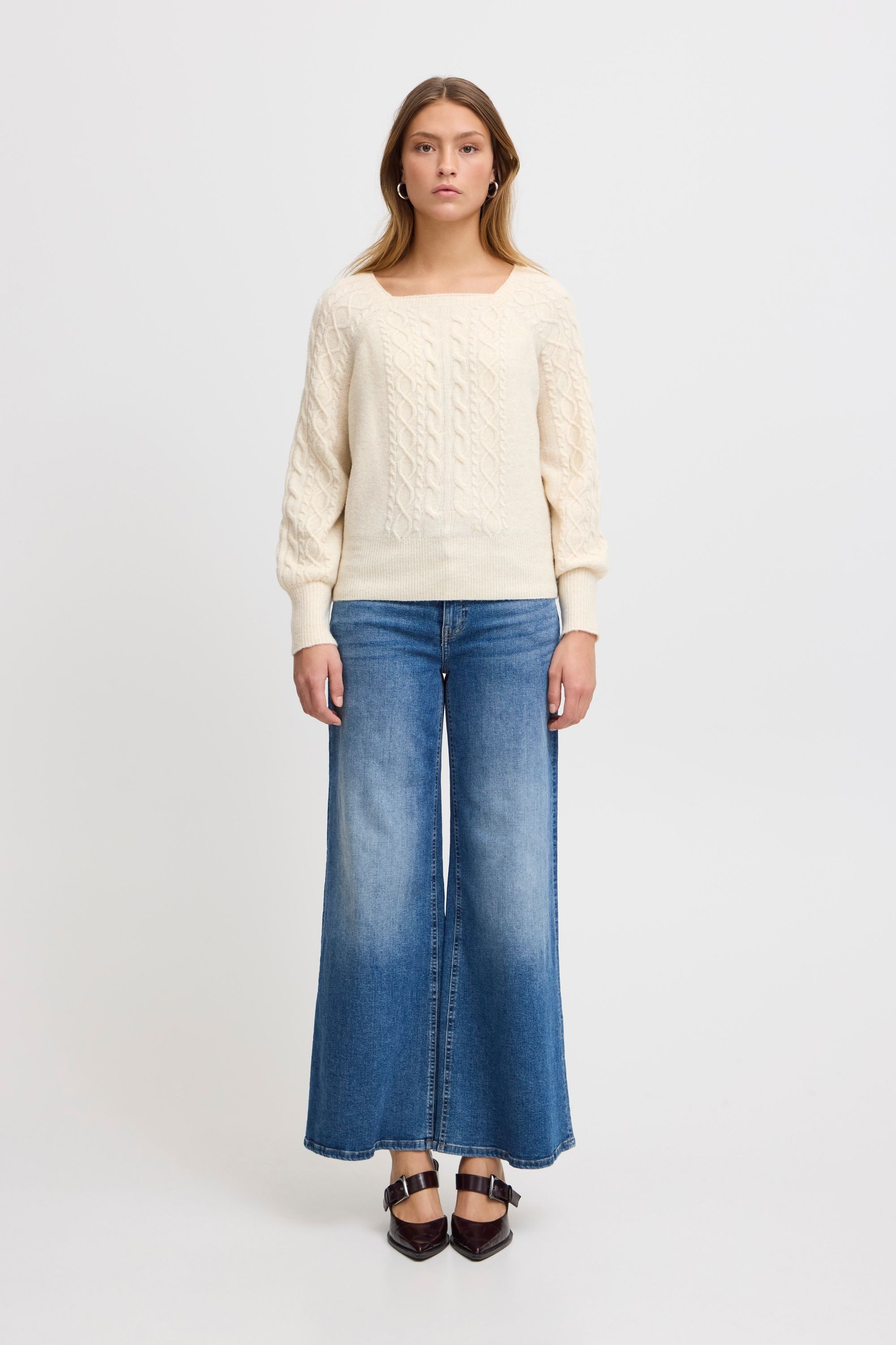 Ichi Strickfleece-Pullover »Strickpullover IHLIYANNA LS«