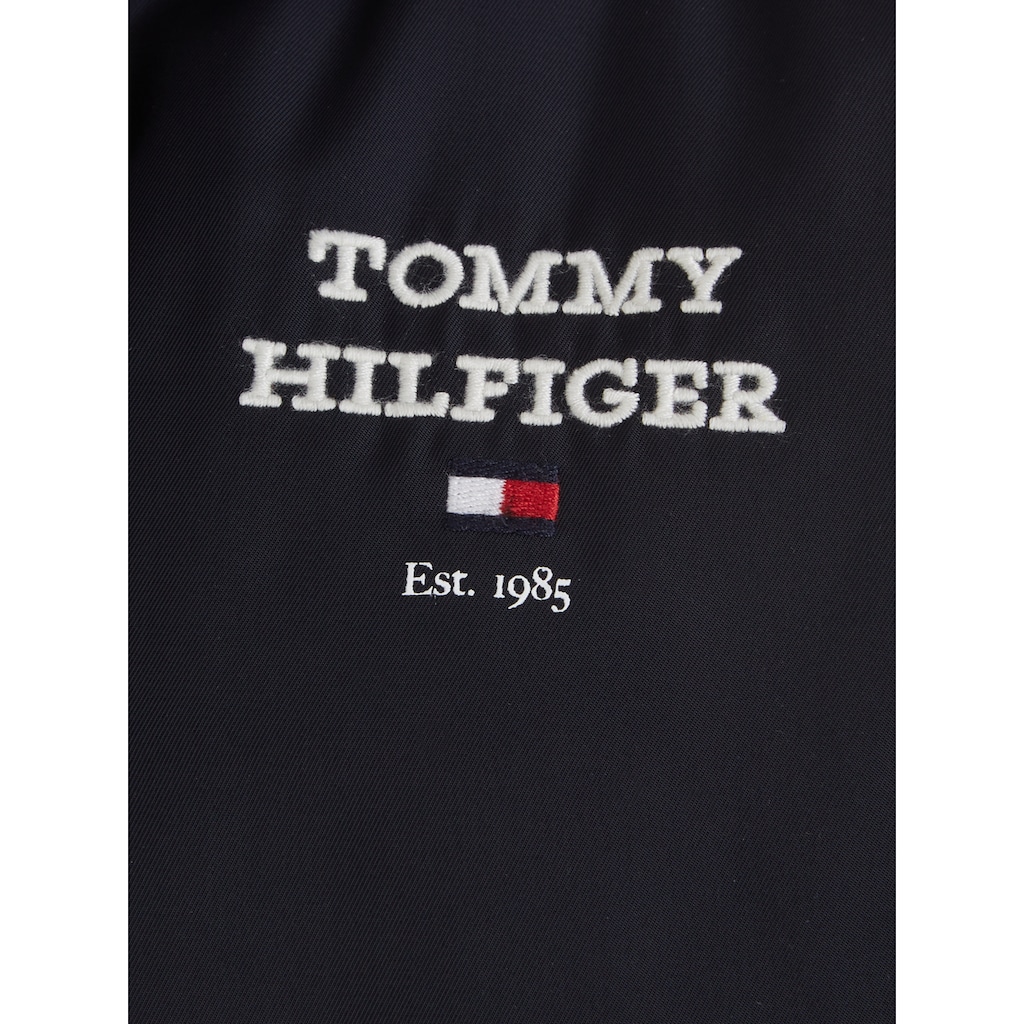 Tommy Hilfiger Bomberjacke »TH LOGO BOMBER JACKET«, mit Kapuze, mit Logostickerei auf der Brust