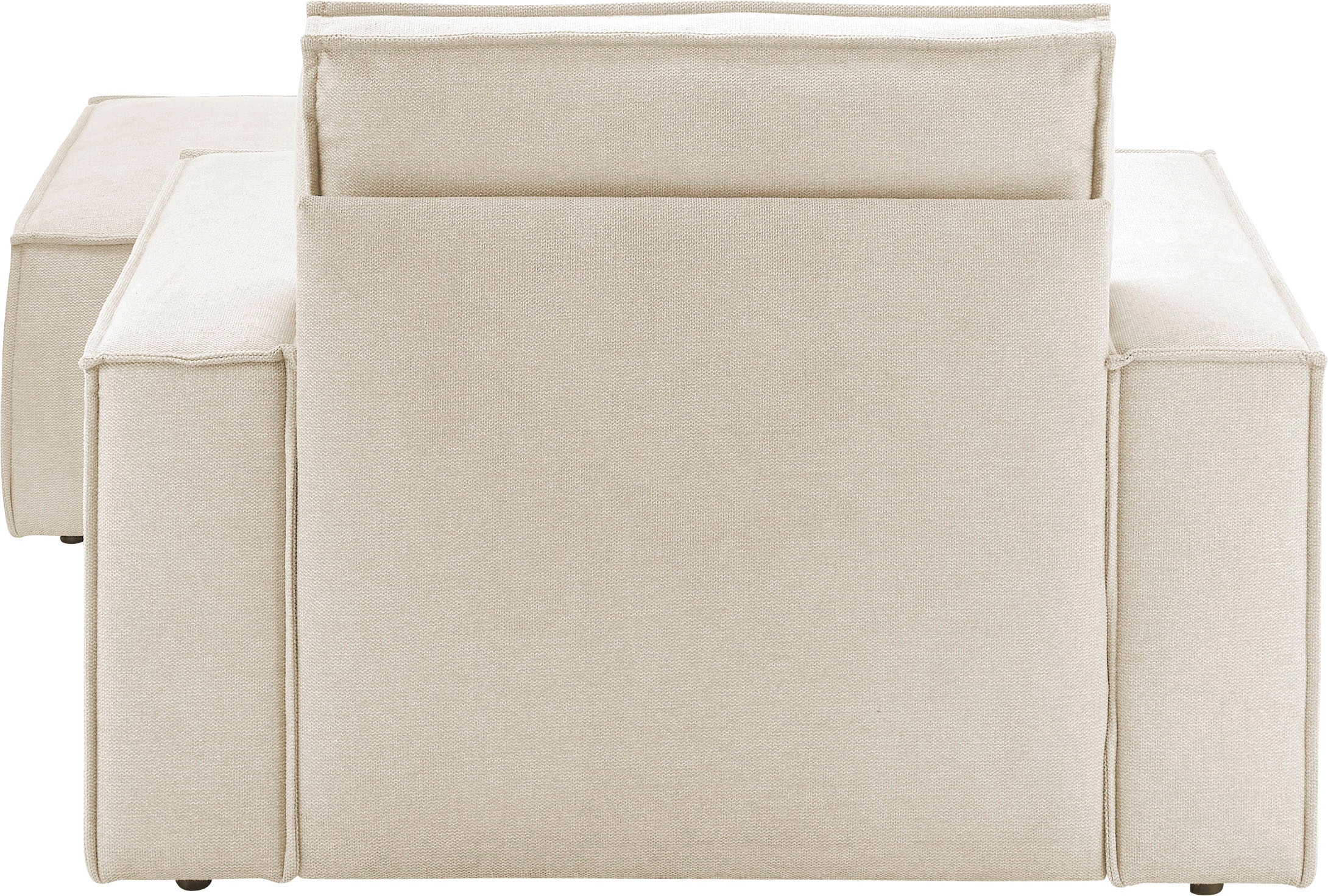 OTTO home Loveseat »FINNLEY Struktur fein, Loveseat & Hocker im Set, inkl. Zierkissen« 2 Stk. tlg. verfügbar in den Stoffqualitäten Bouclé, Struktur fein und Mega Cord