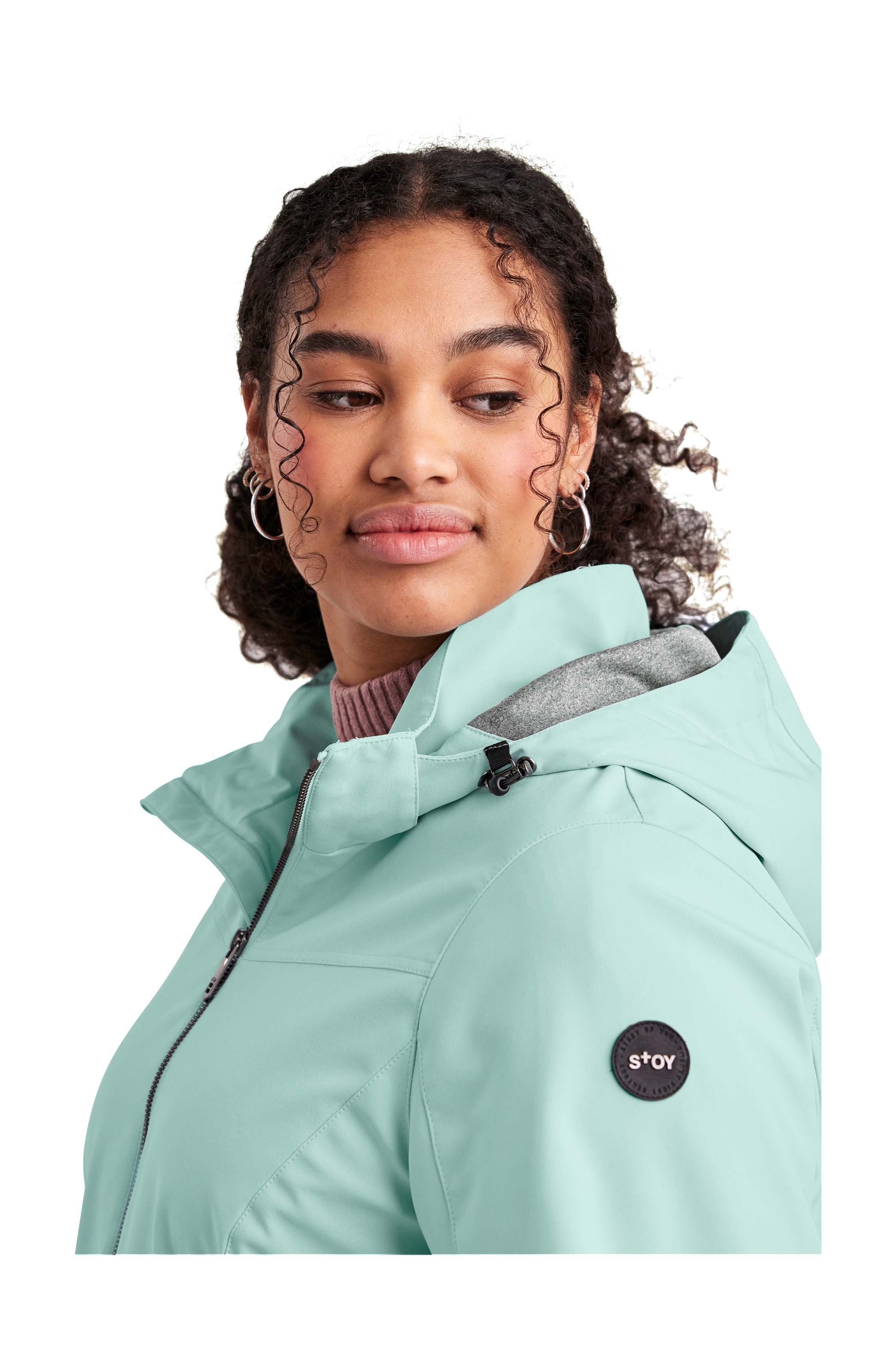 STOY Softshelljacke »STS 1 WMN SFTSHLL JCKT«, Damen Softshelljacke: wasserabweisend, atmungsaktiv, umweltfreundlich