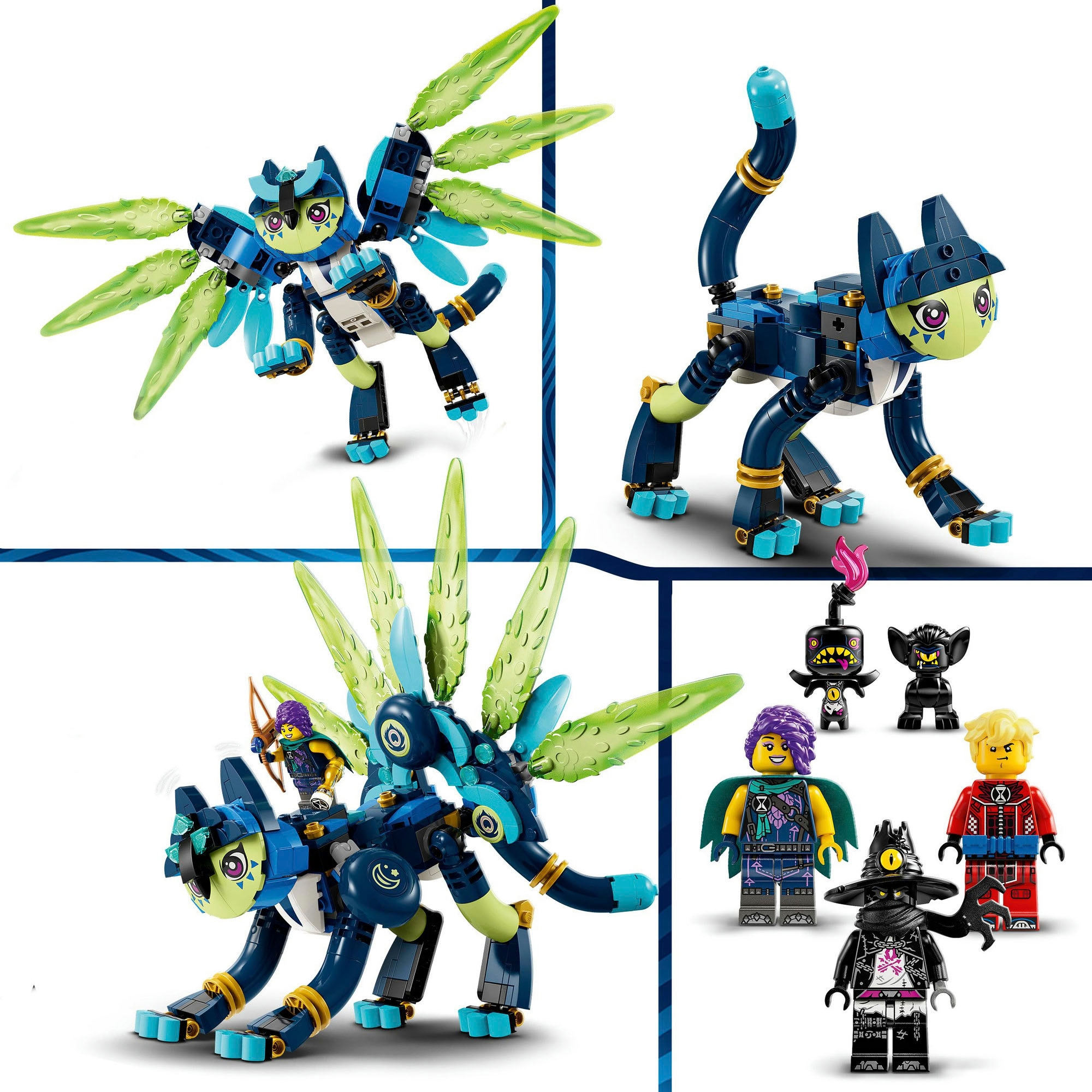 LEGO® Konstruktionsspielsteine »Zoey und die Katzeneule Zian (71476), LEGO DREAMZzz«, (437 St.), Made in Europe