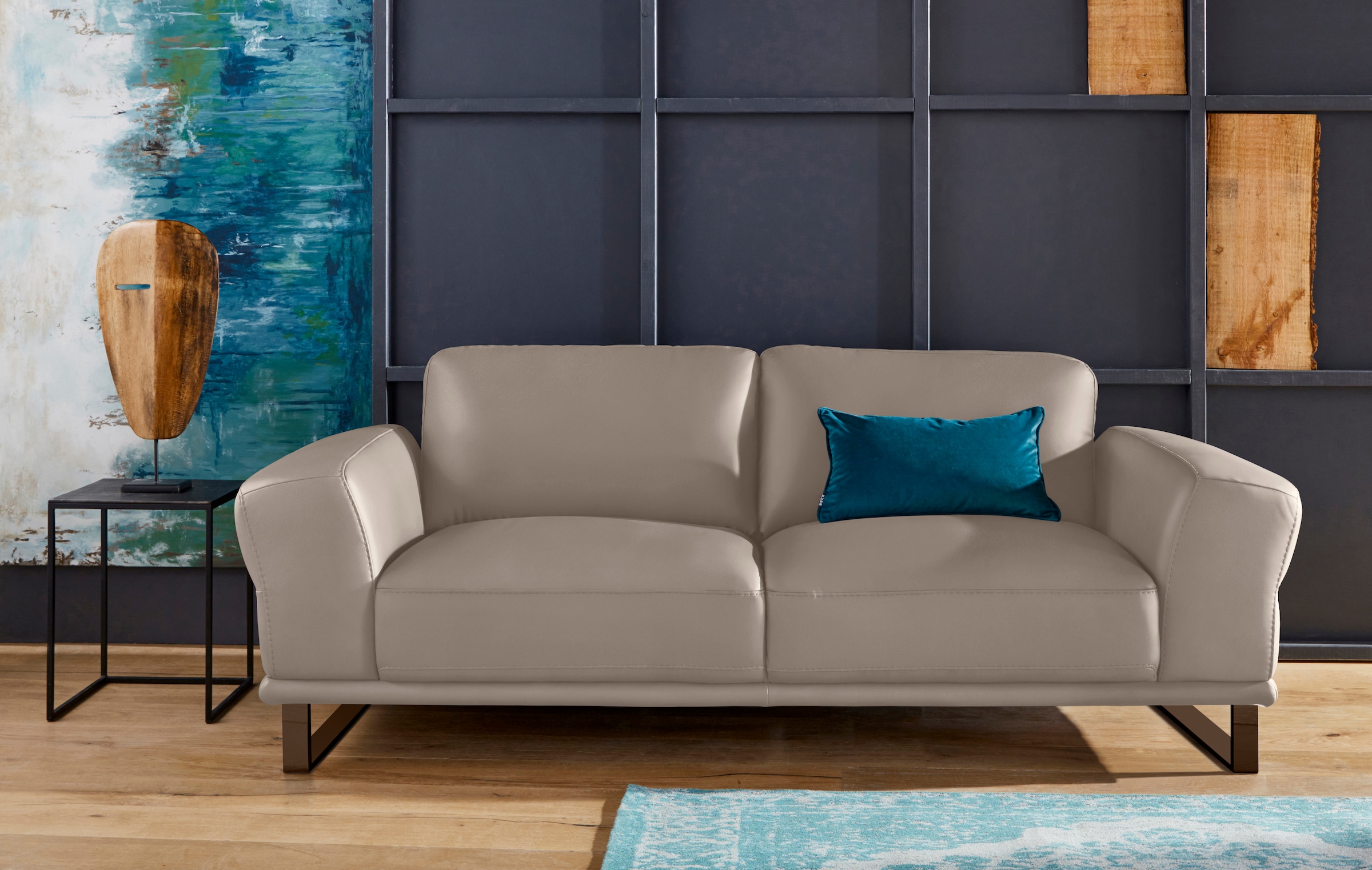 W.SCHILLIG 2,5-Sitzer »montanaa« mit Metallkufen in Bronze pulverbeschichtet, Breite 212 cm