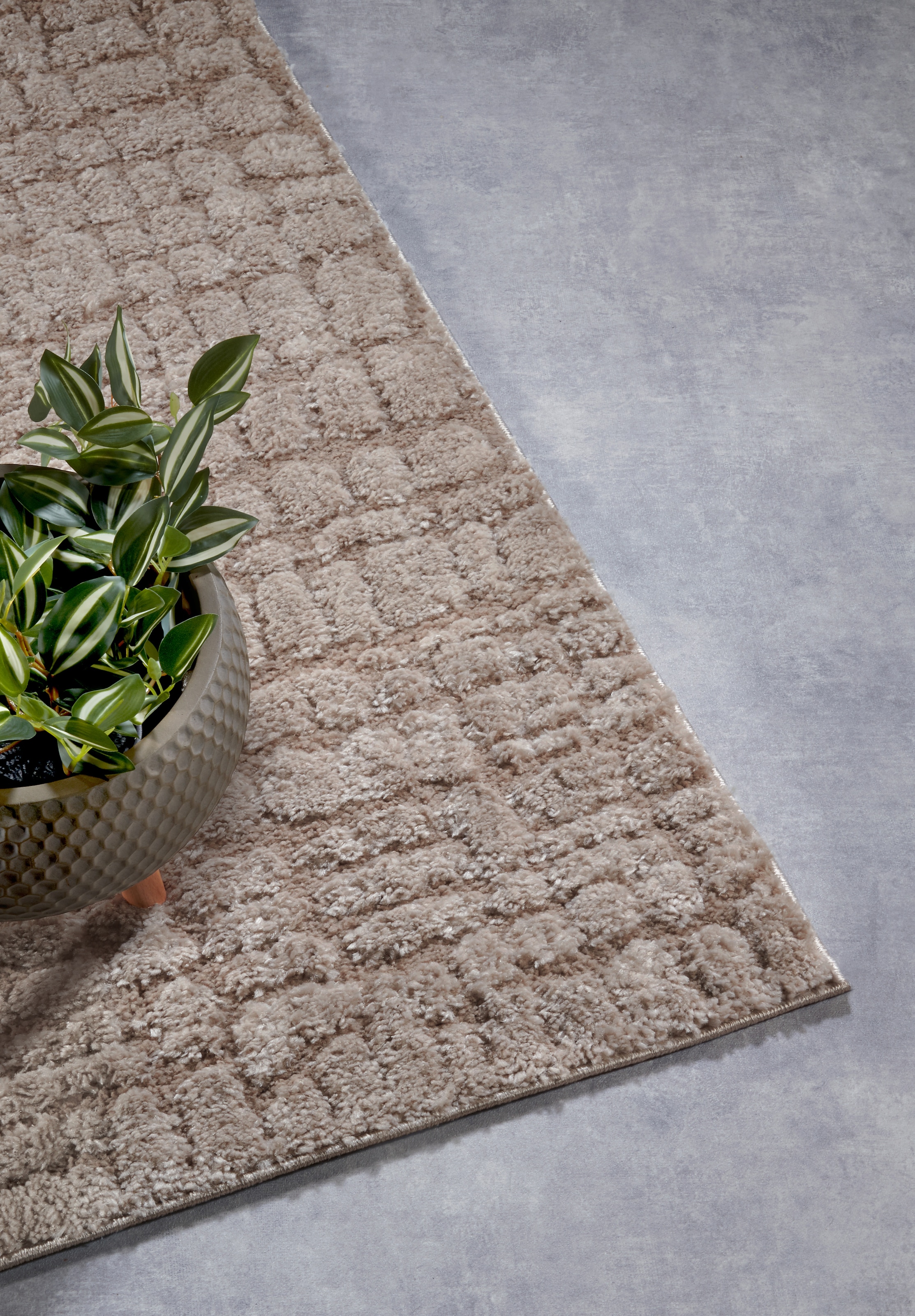 ELLE DECORATION Designteppich »Artistique«, rechteckig, 18 mm Höhe, Hochflor, Shaggy, Läufer, weich, Langflor, modern, Hoch Tief Effekt