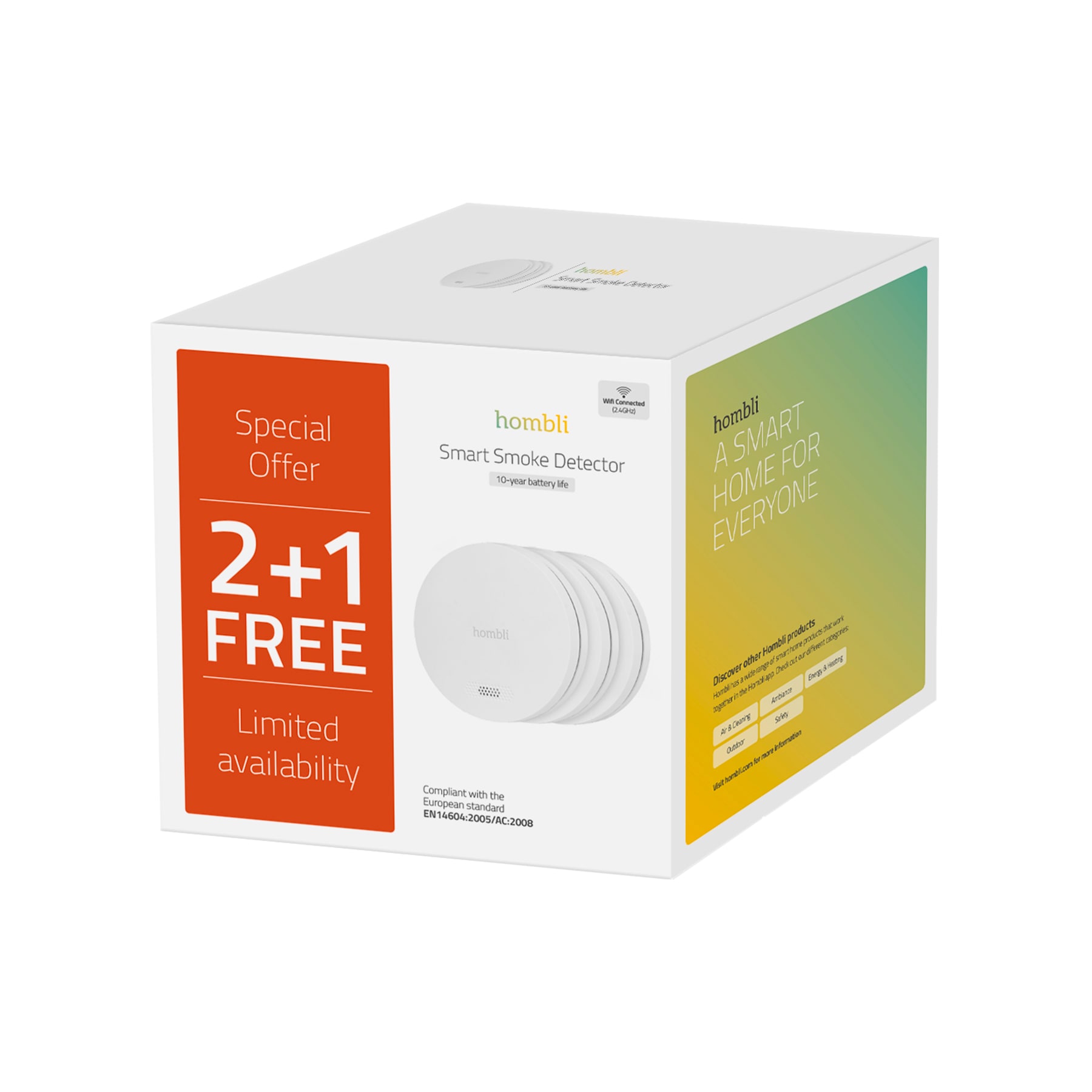 Hombli Sensor »smarter Rauchmelder (3er-Pack)«