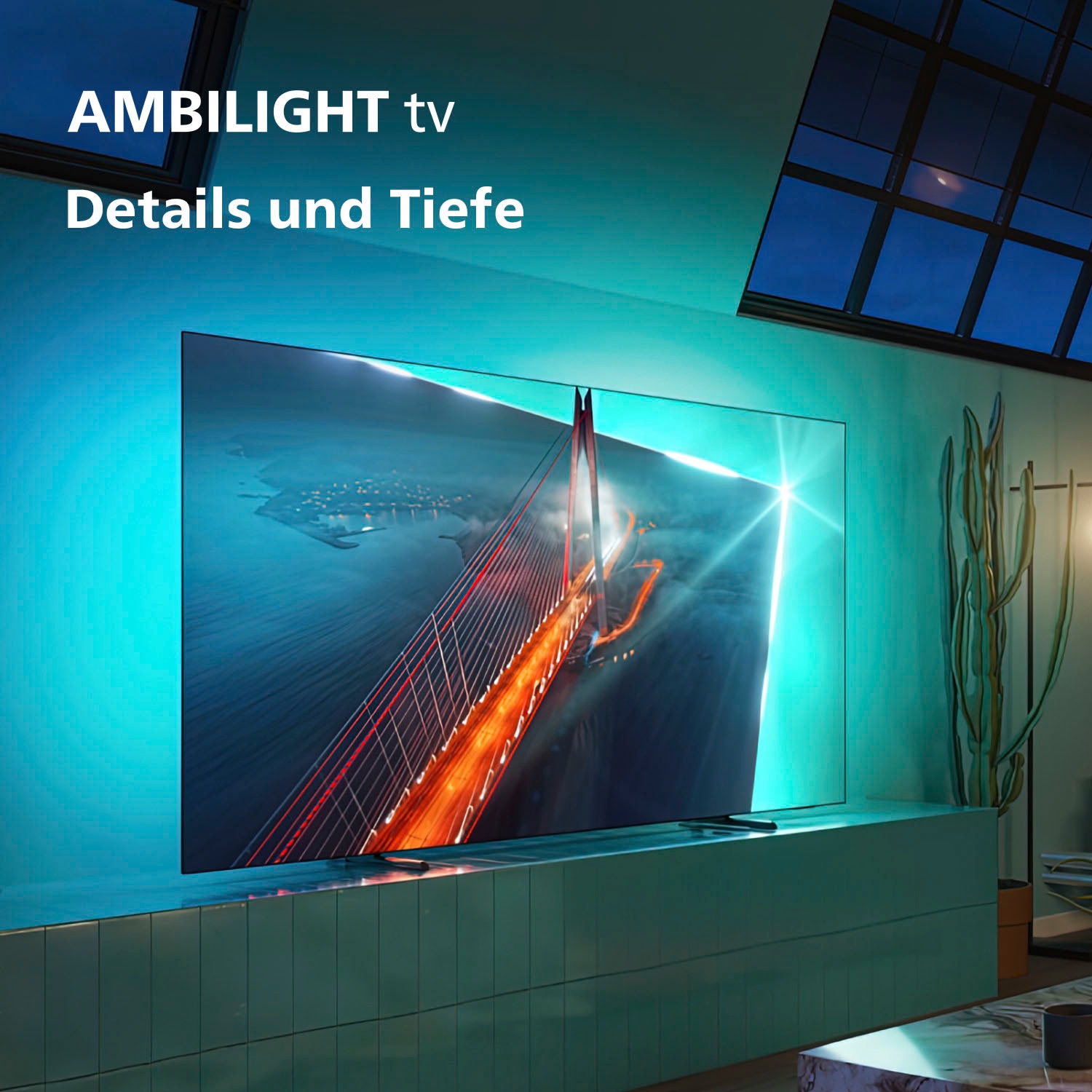 Philips OLED-Fernseher »65OLED708/12«, 4K Ultra HD, Android TV-Google TV-Smart-TV