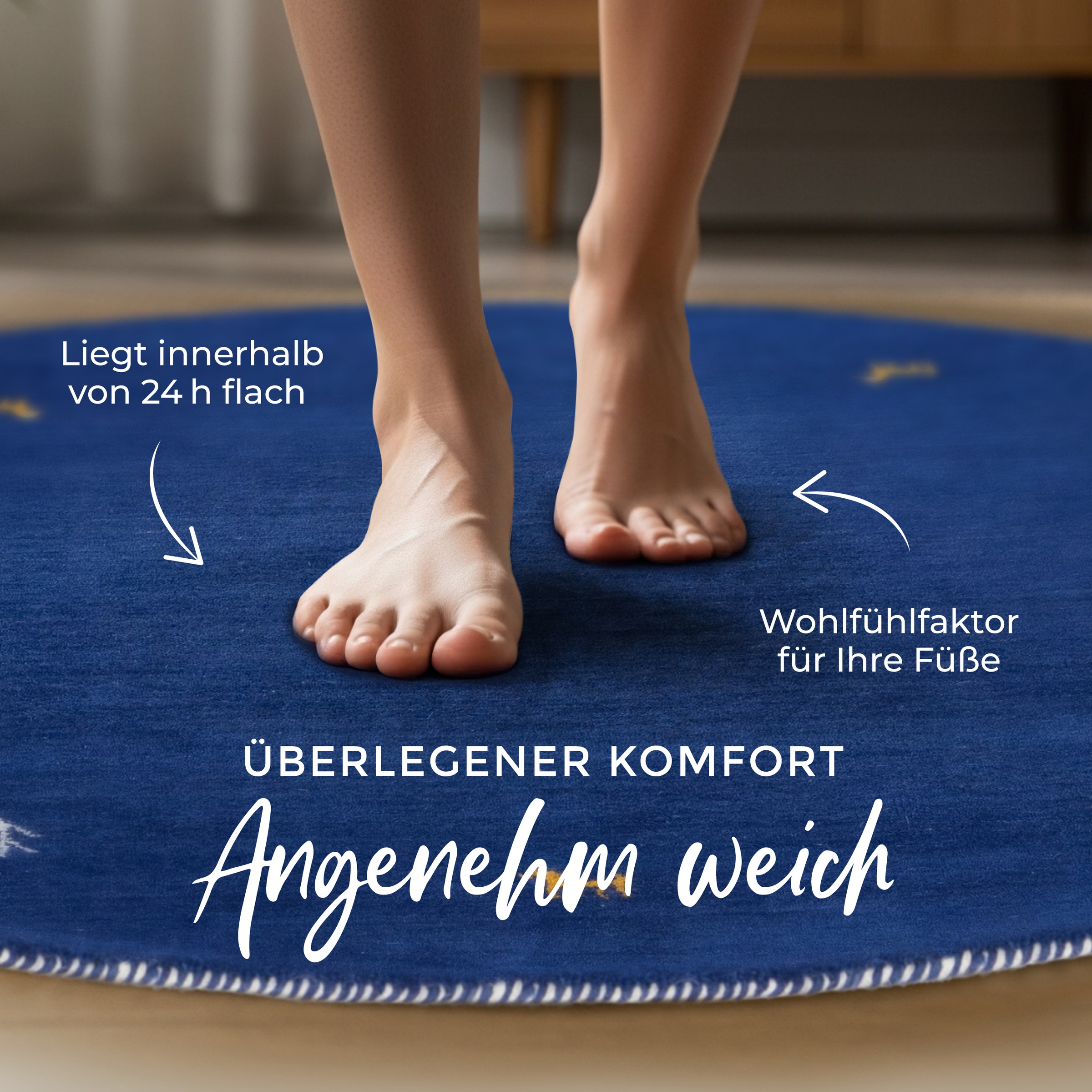 carpetfine Wollteppich »Gabbeh Uni« rund 15 mm Höhe reine Wolle handgewebt, Gabbeh Tiermotiv warmes Raumklima viele Größen