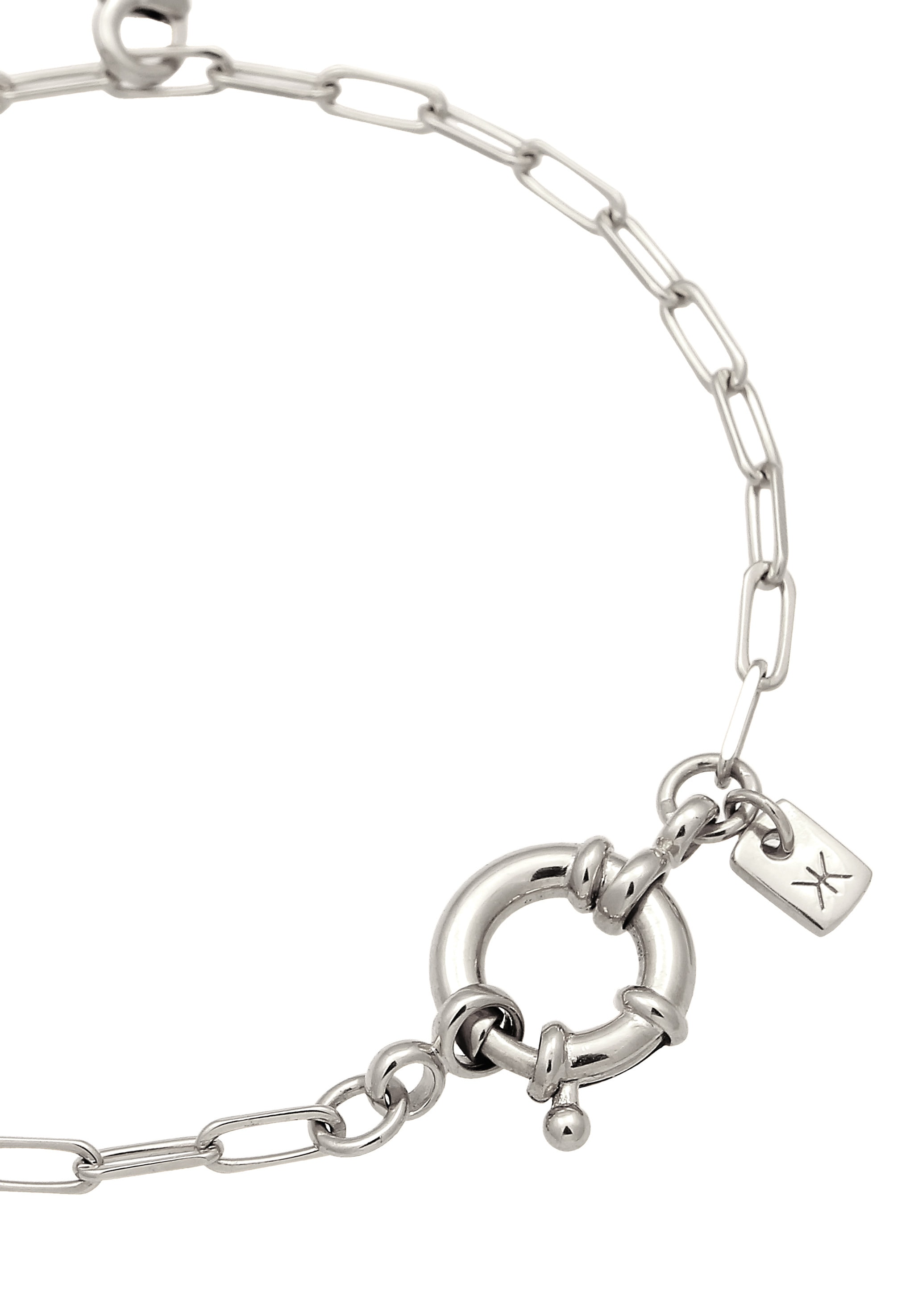 Kuzzoi Armkette »Armband Smiling Face Charm Anhänger 925 Sterling Silber«