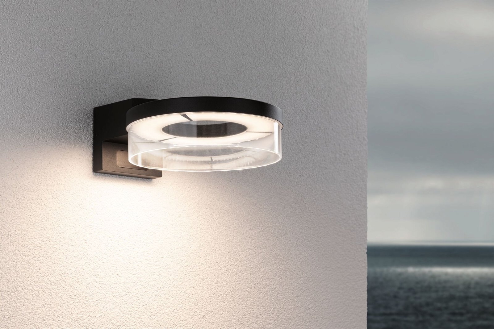 Paulmann LED Außen-Wandleuchte »Capea IP44 231mm 3000K 700lm 230V Aluminium«, 1 flammig, Bewegungsmelder